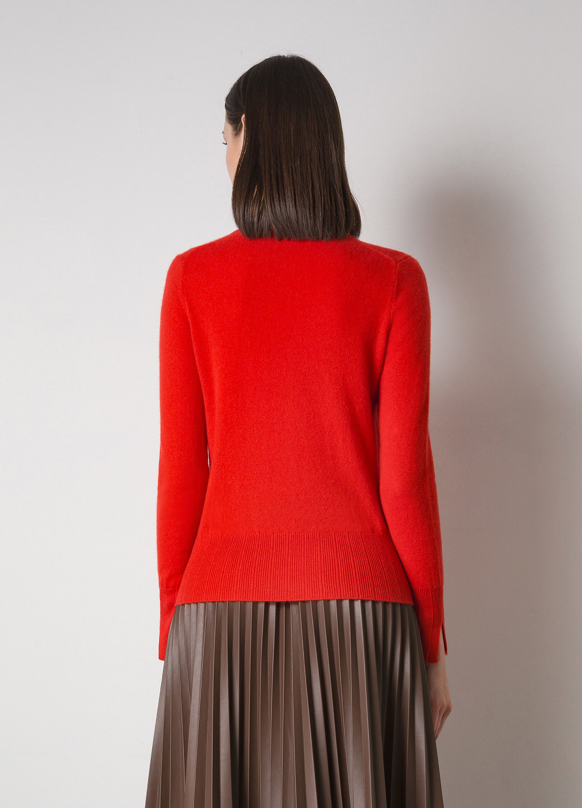 Pure cashmere tricot pullover 