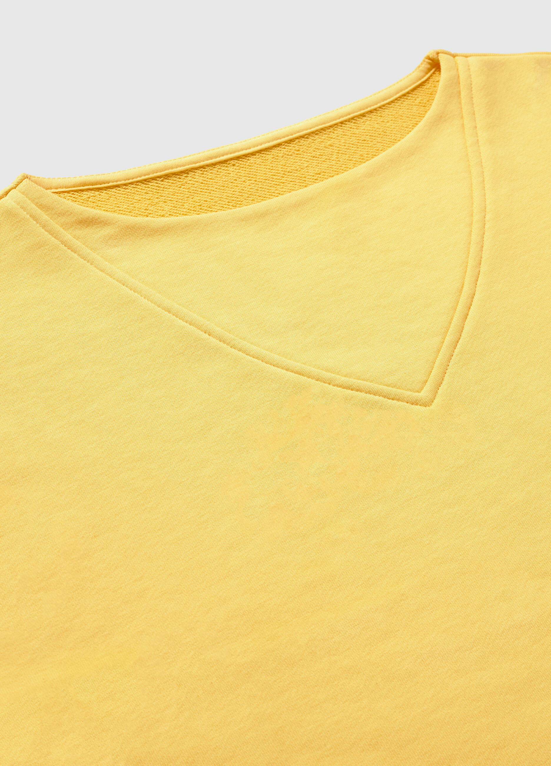 Yellow pure cotton sweatshirt_6