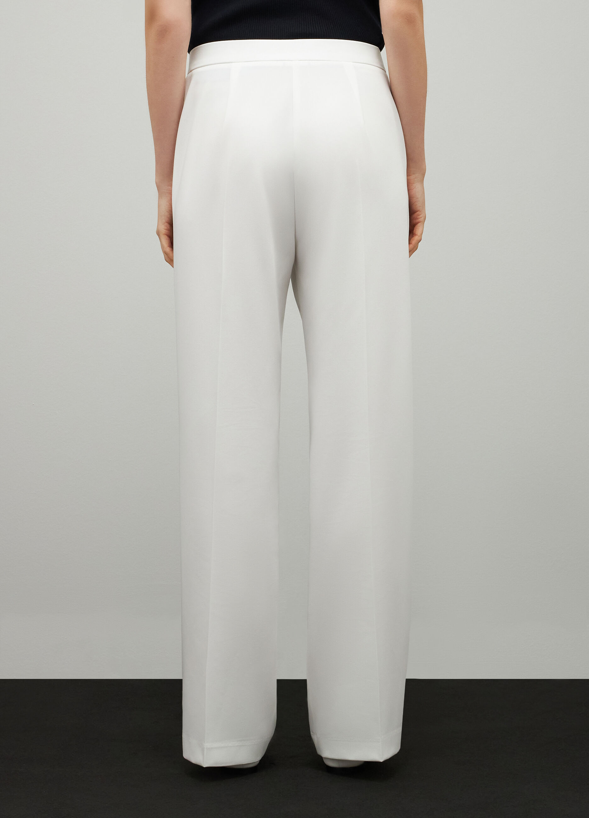 Stretch fabric trousers _2