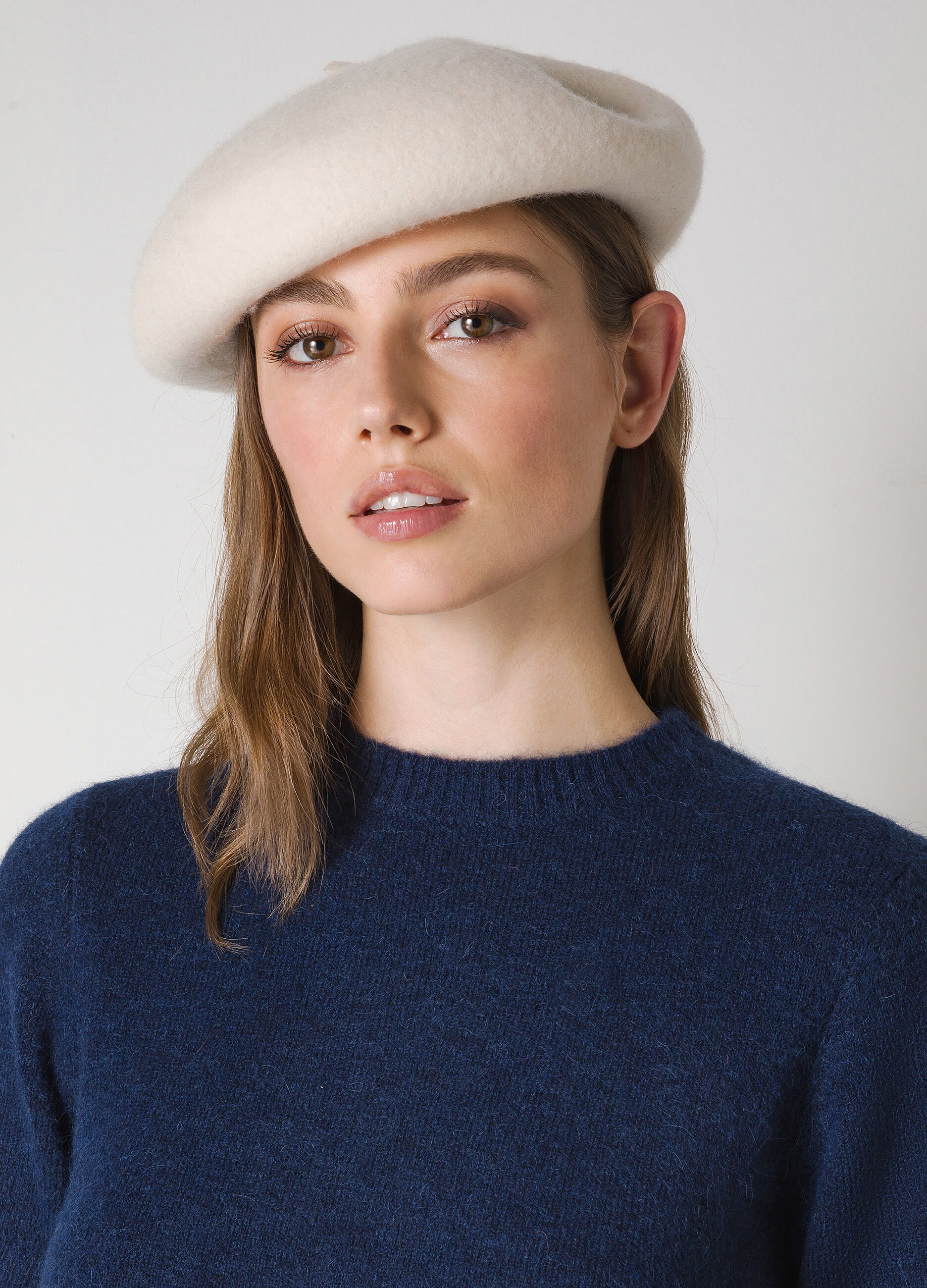 Short-sleeved alpaca wool-blend tricot