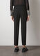 High-waisted stretch fabric trousers_1