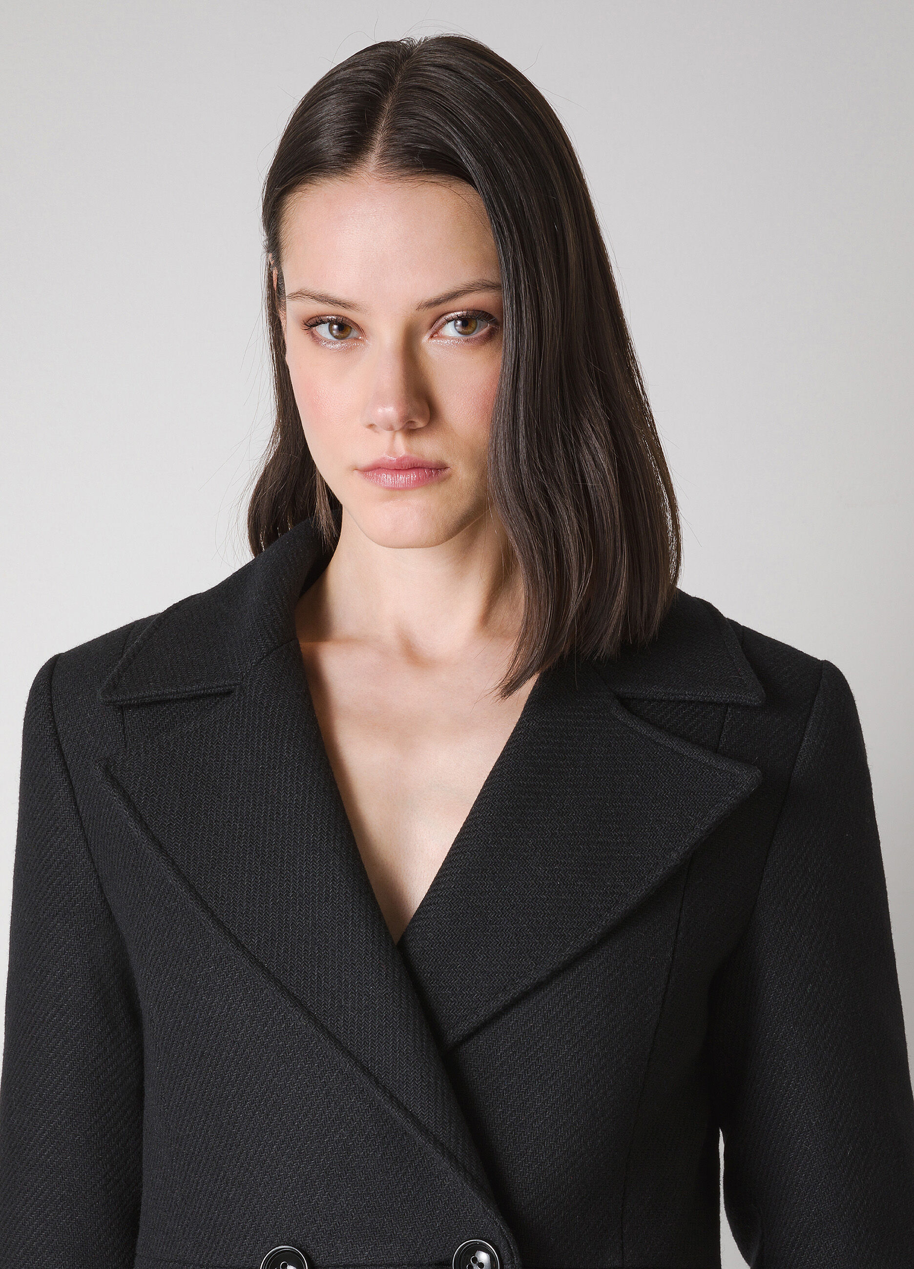 Wool-blend long coat _2