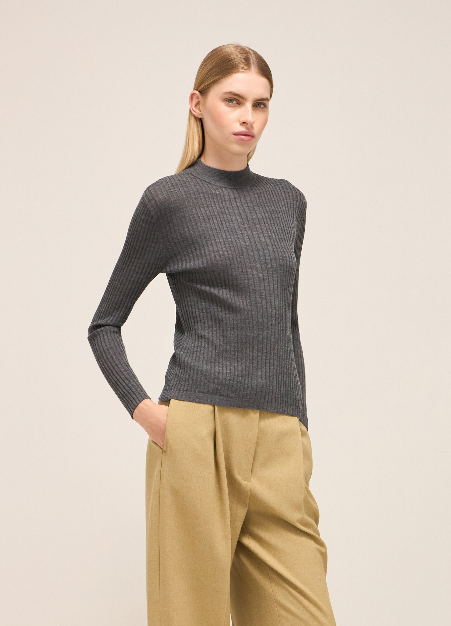 Lupetto tricot a coste
