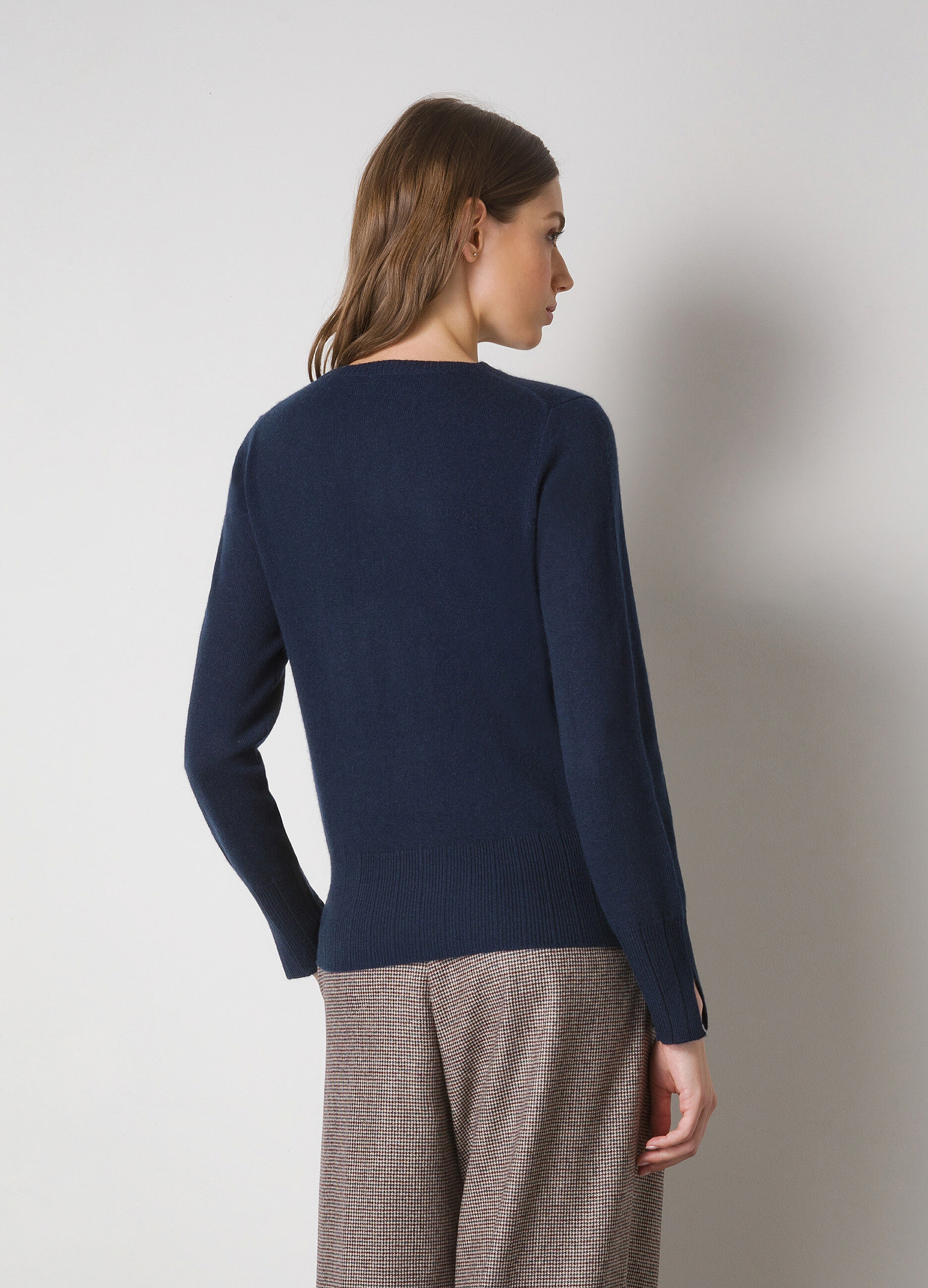 Pure cashmere tricot pullover 