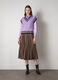 Mohair wool-blend tricot waistcoat with V-neck_0