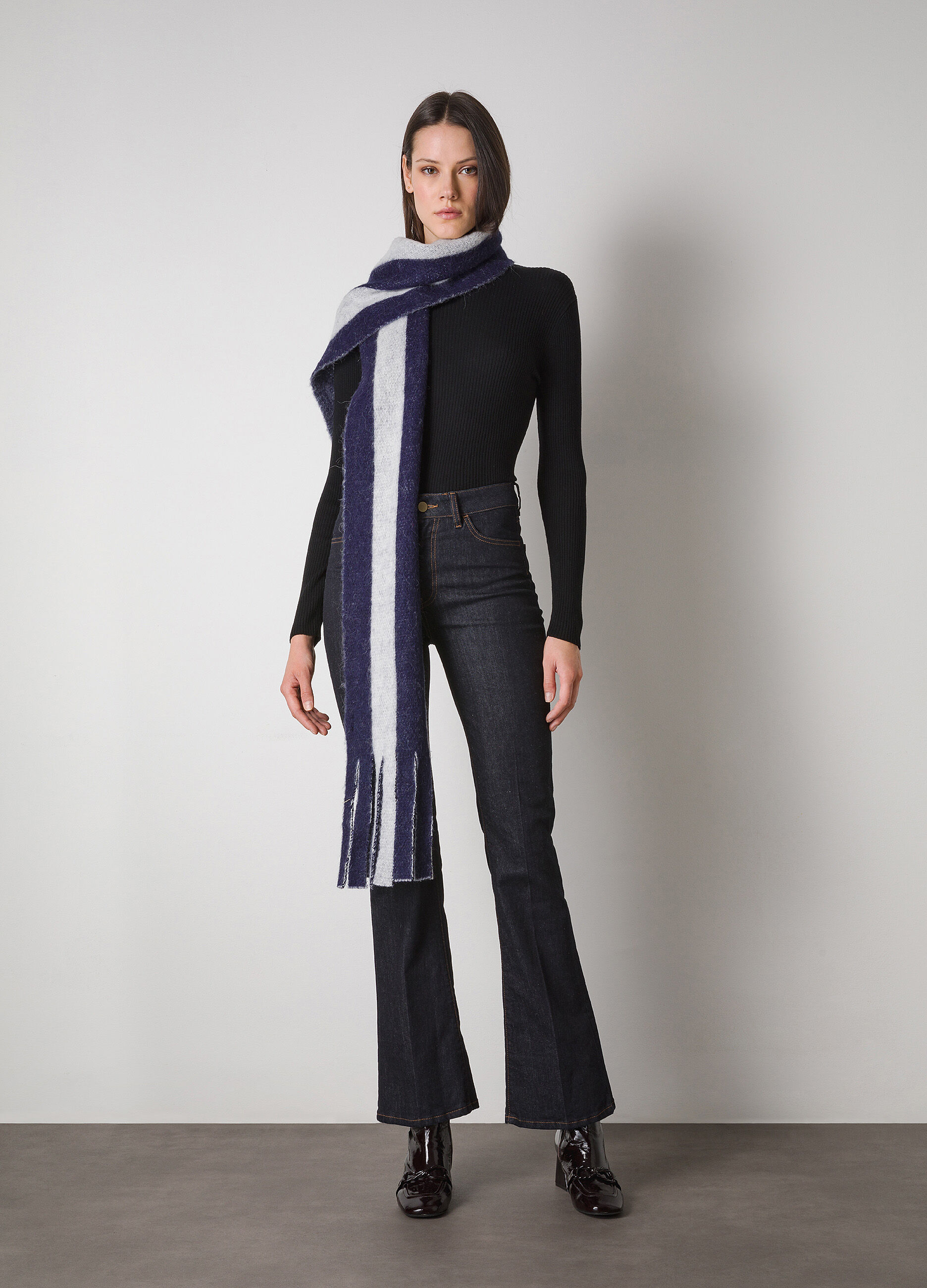 Tricot misto seta in costina