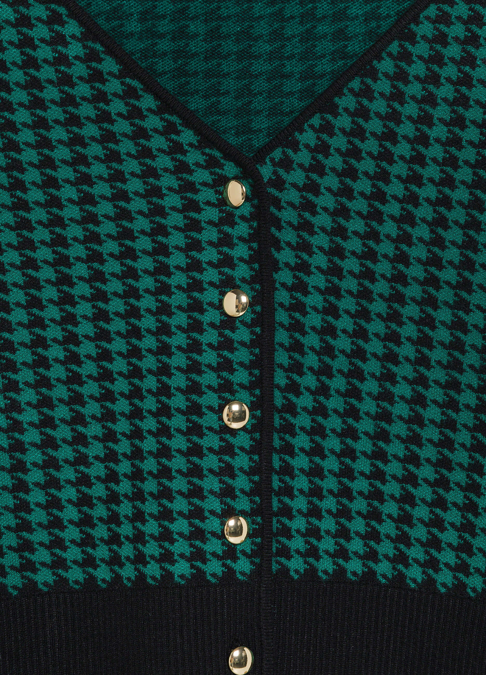 Jacquard houndstooth cardigan_6