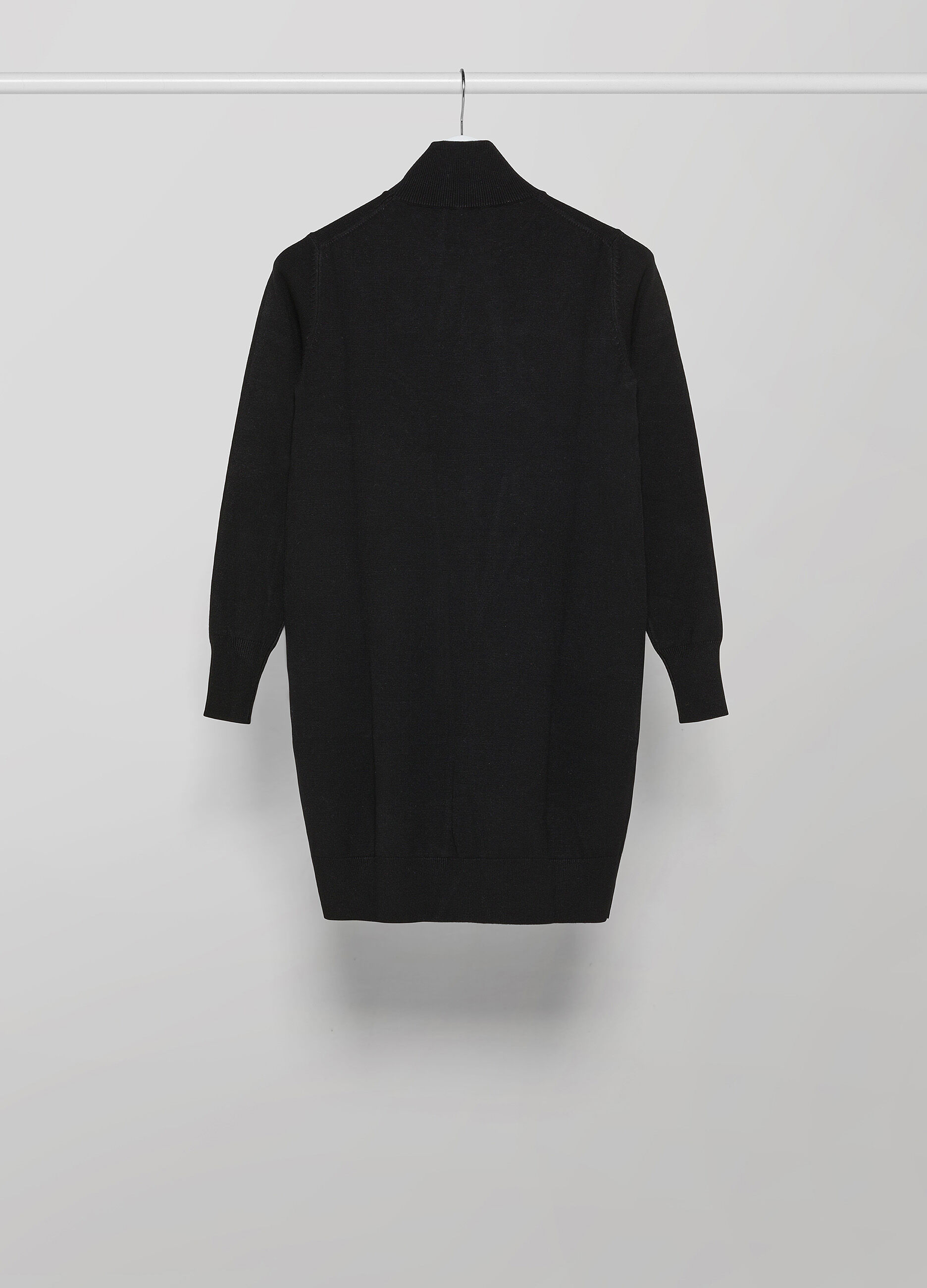 Short tricot turtleneck dress _5