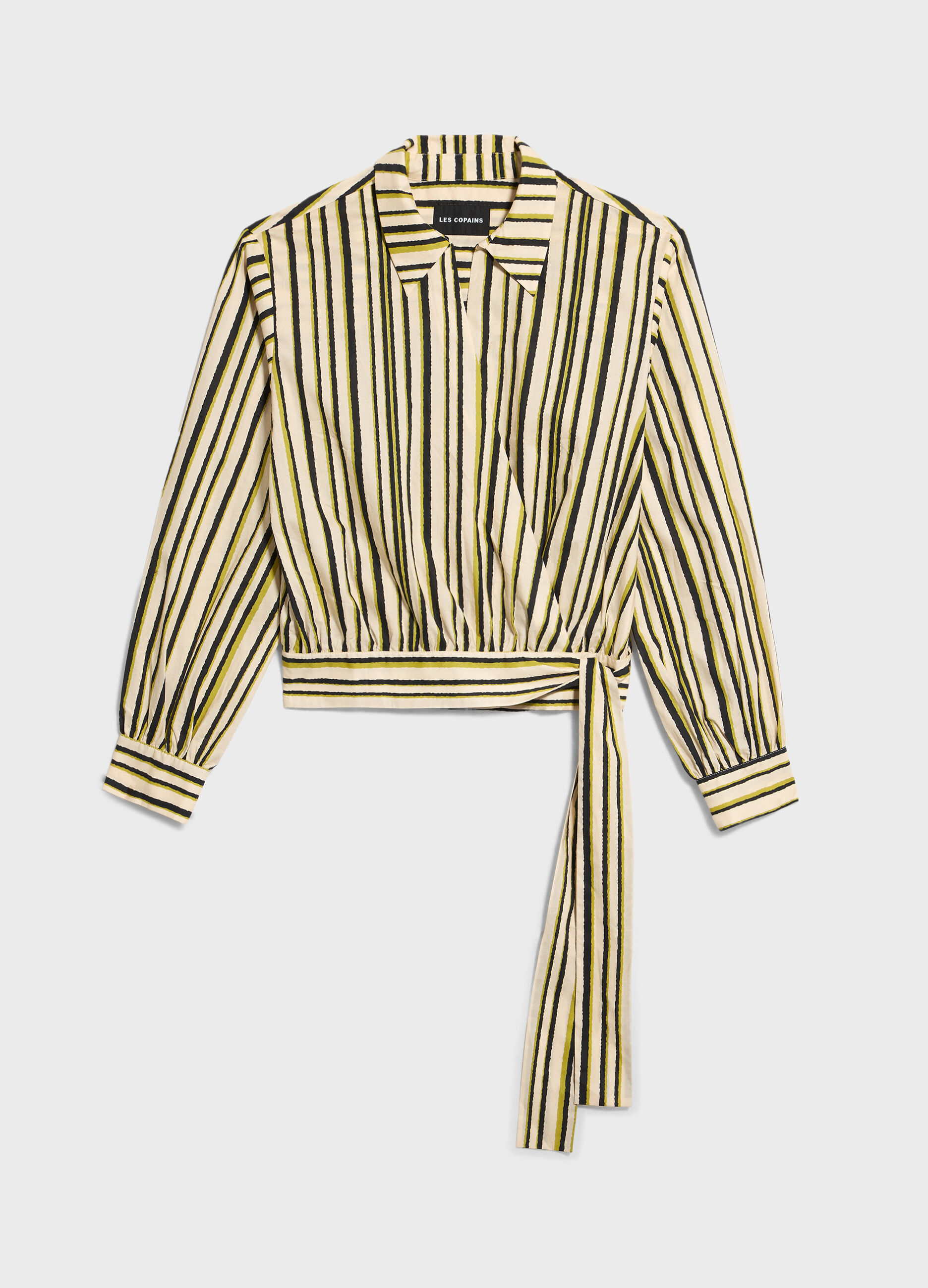 Striped shirt with bow