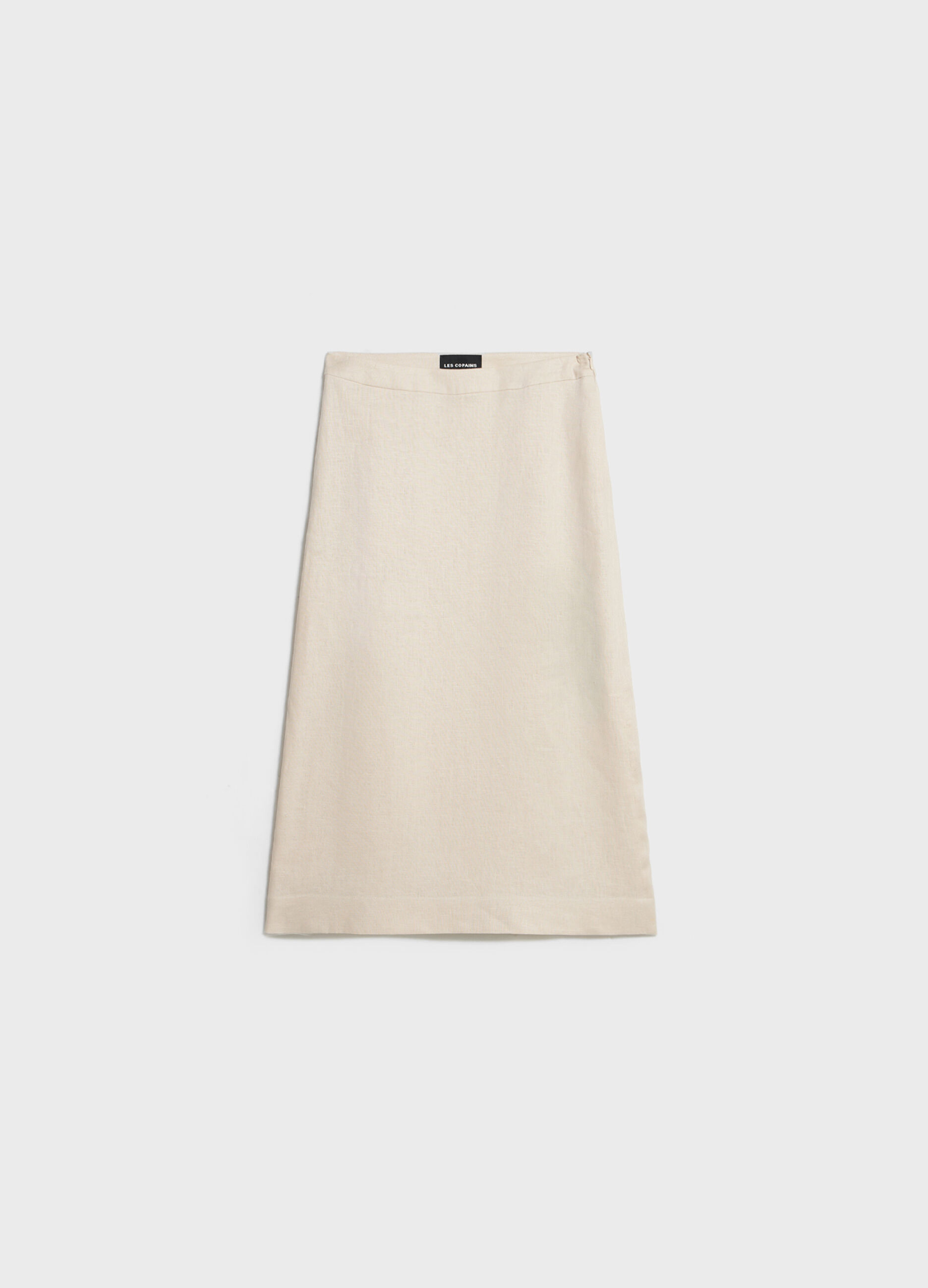 Midi skirt in 100% linen