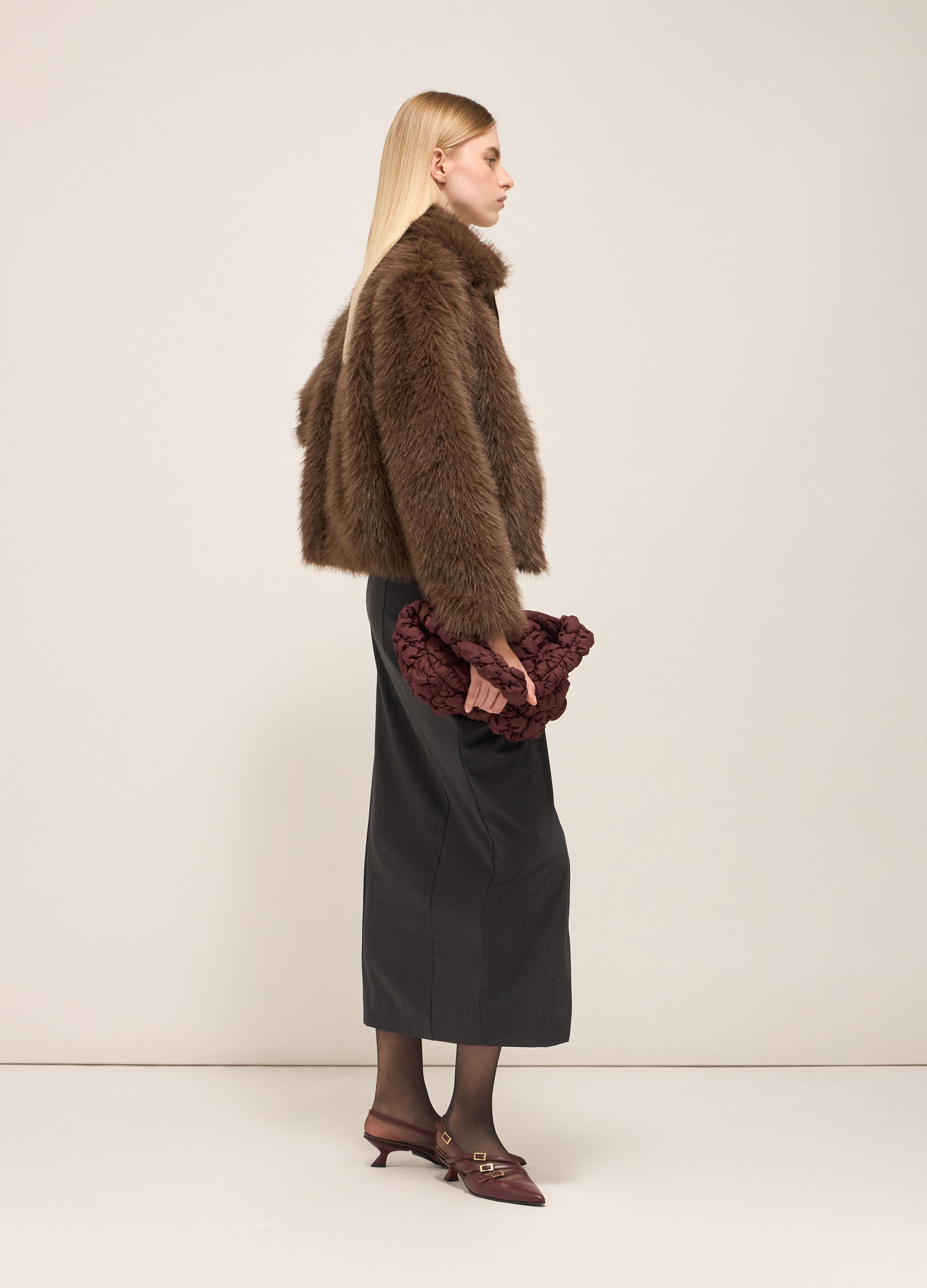 ECOfur jacket with zip