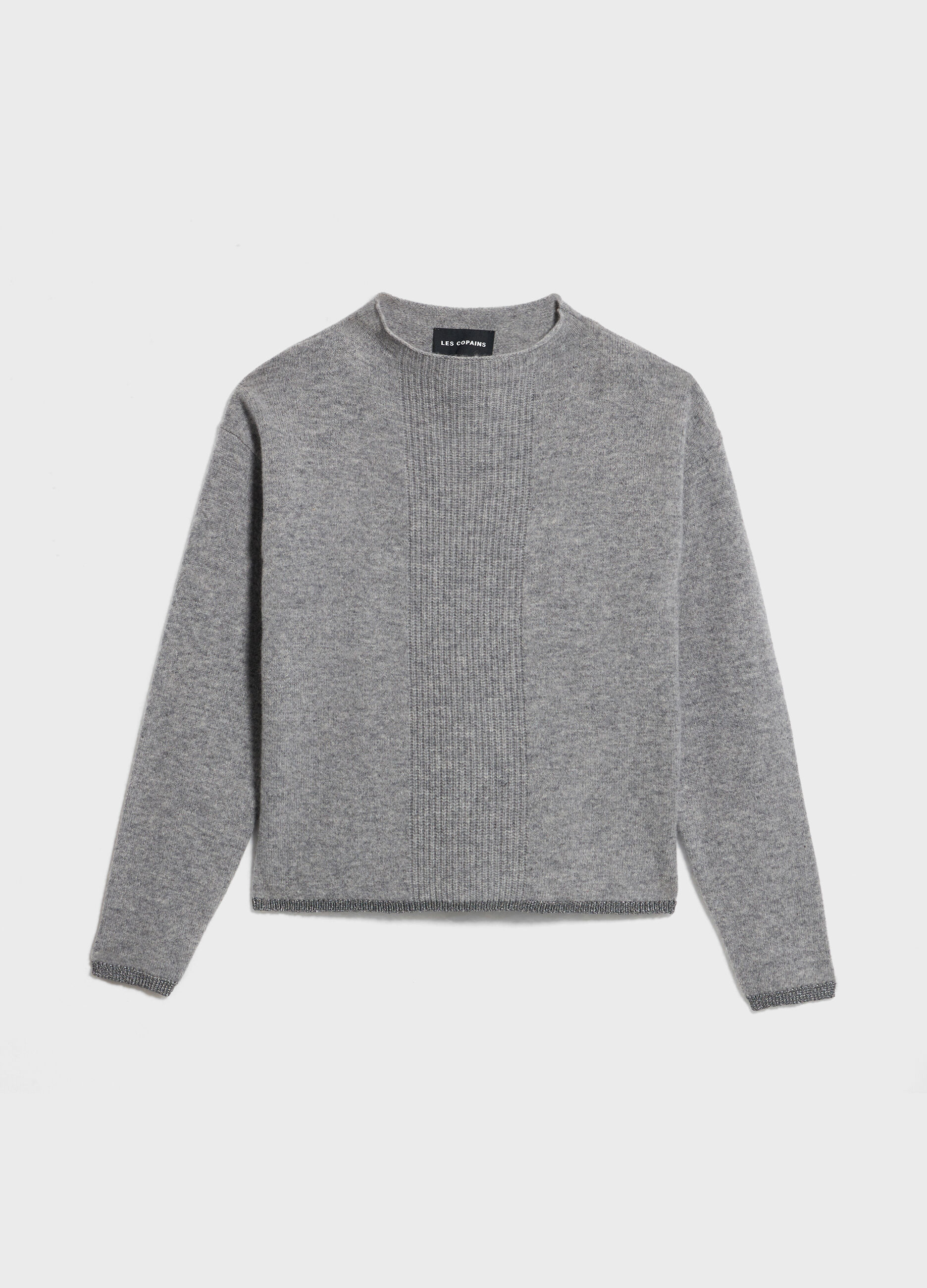 Knitted sweater in 100% wool
