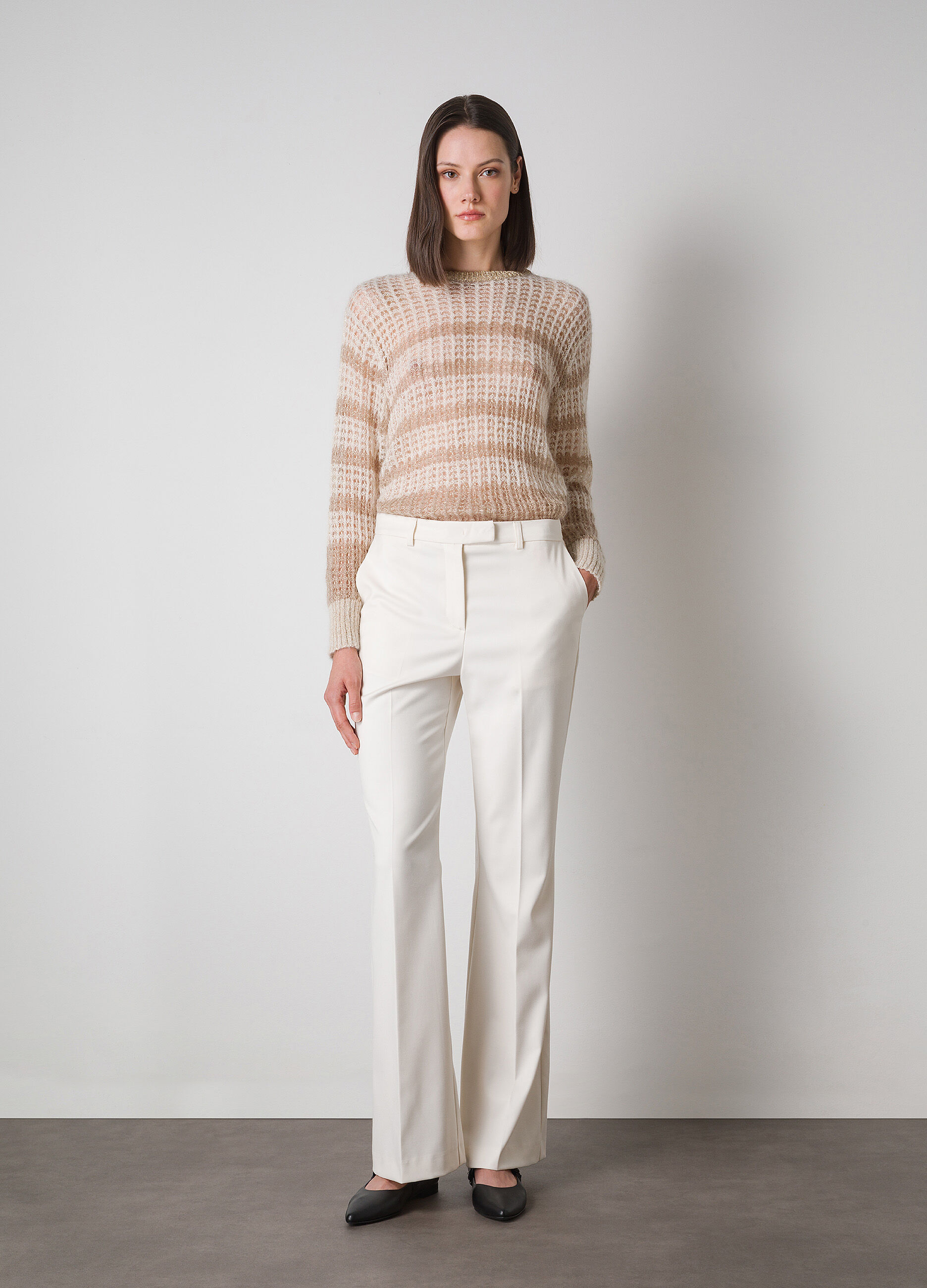 Flare fit trousers_0