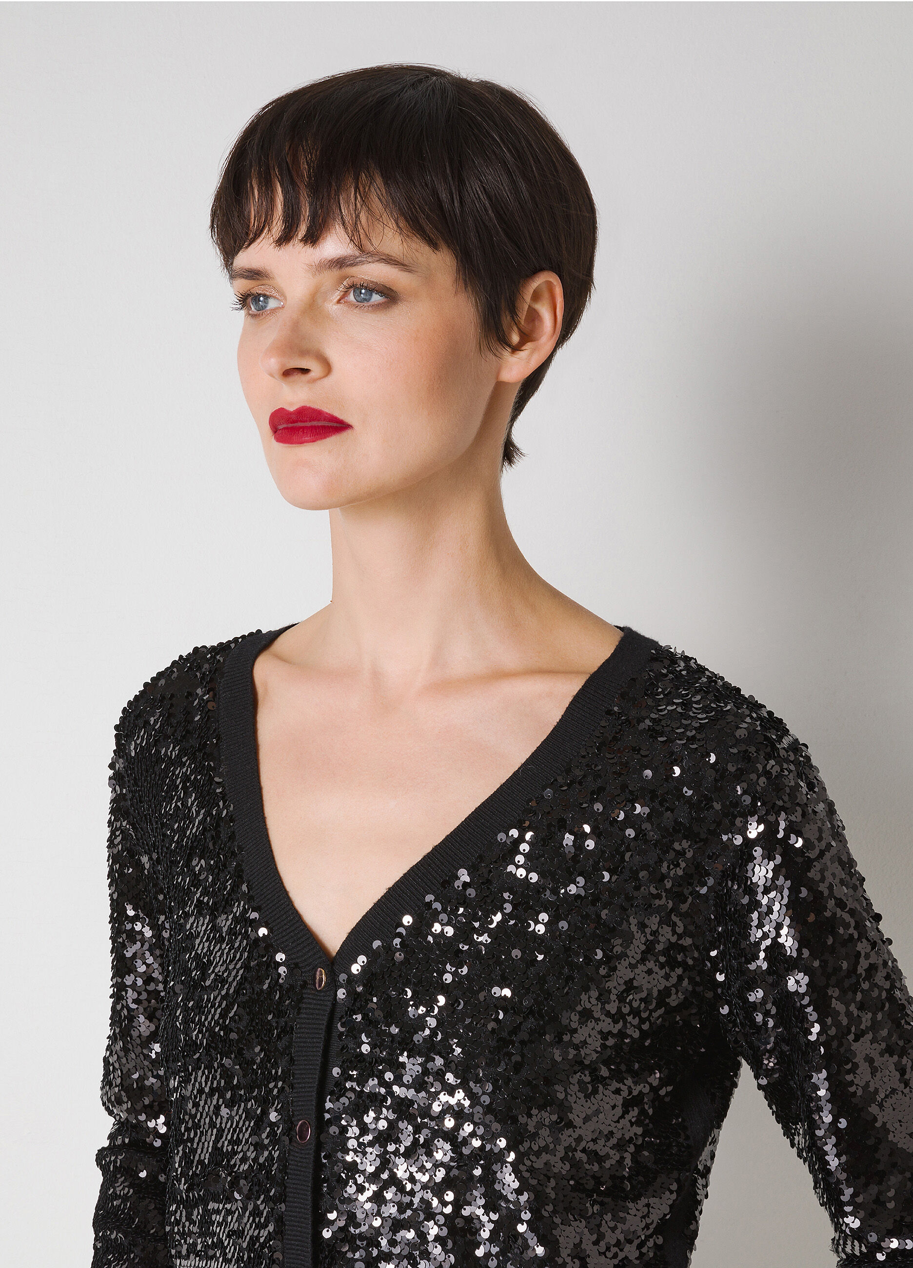 Black sequin cardigan_2