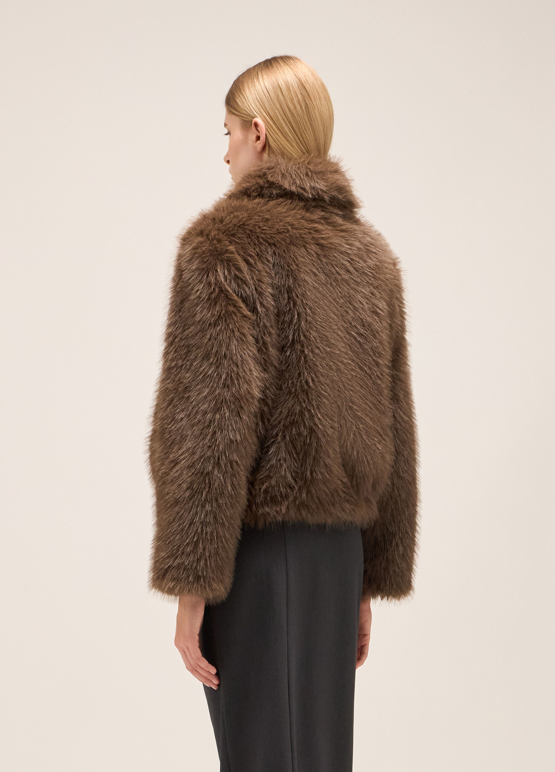 ECOfur jacket with zip
