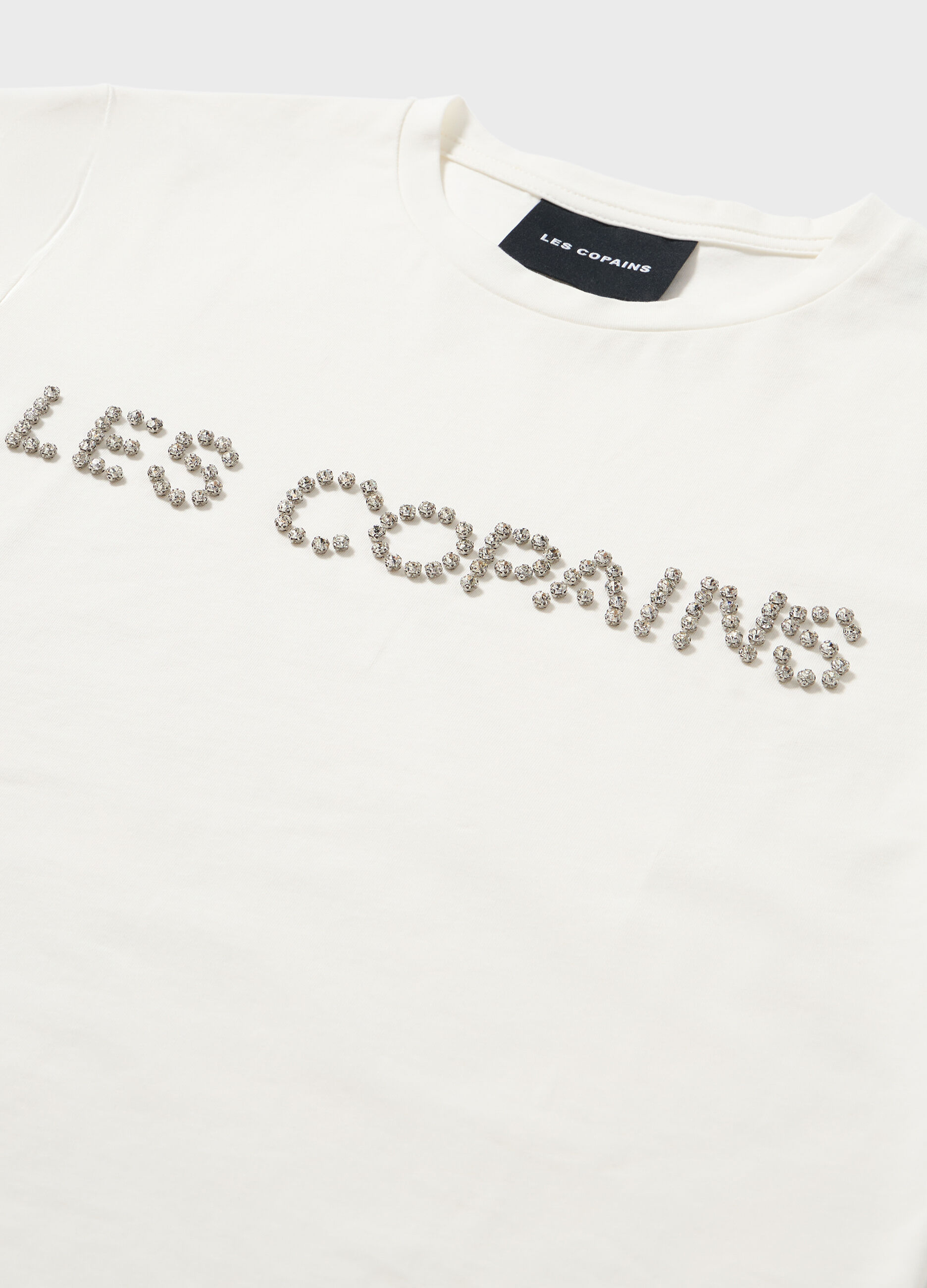 T-shirt à manches courtes avec strass