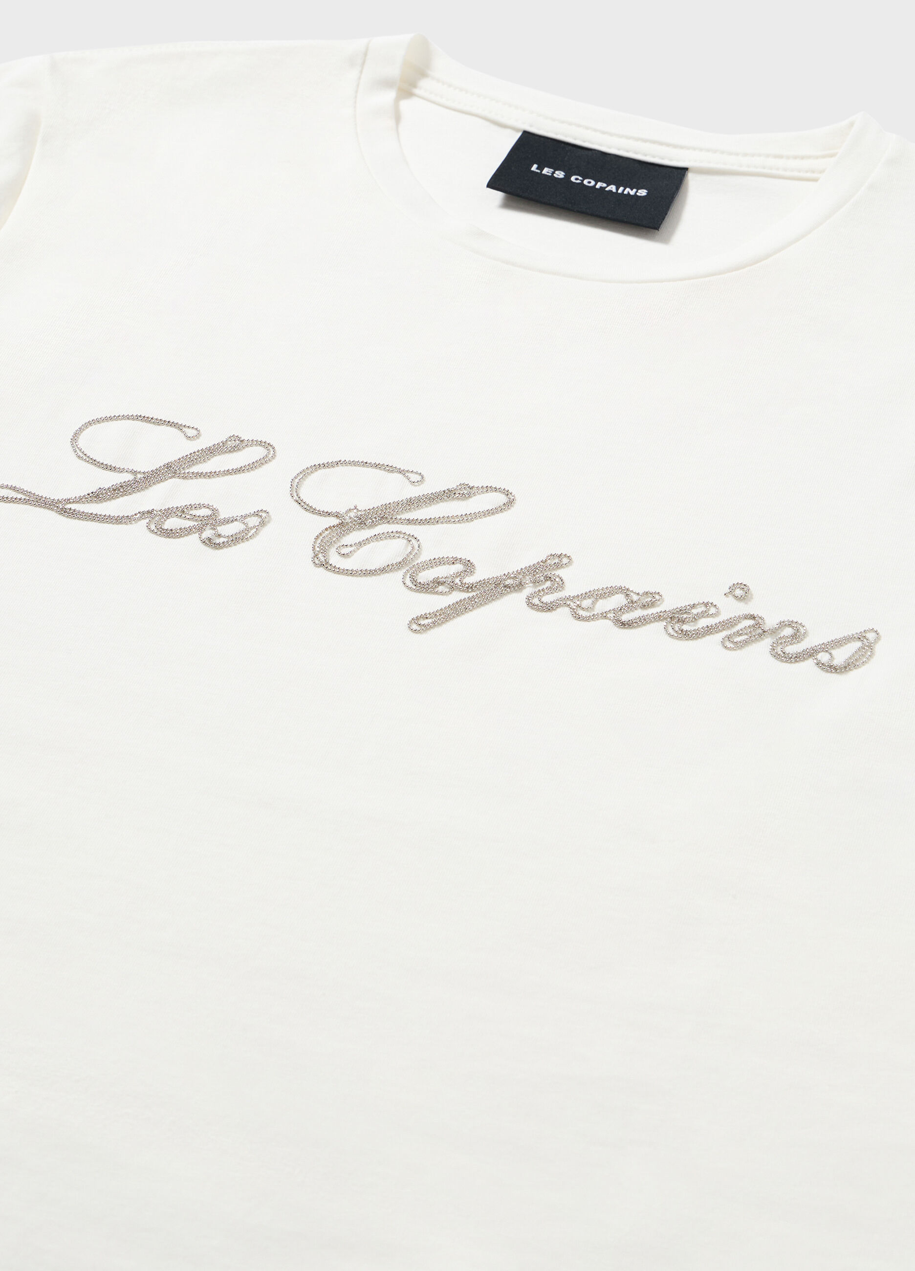 Short-sleeved T-shirt with lettering