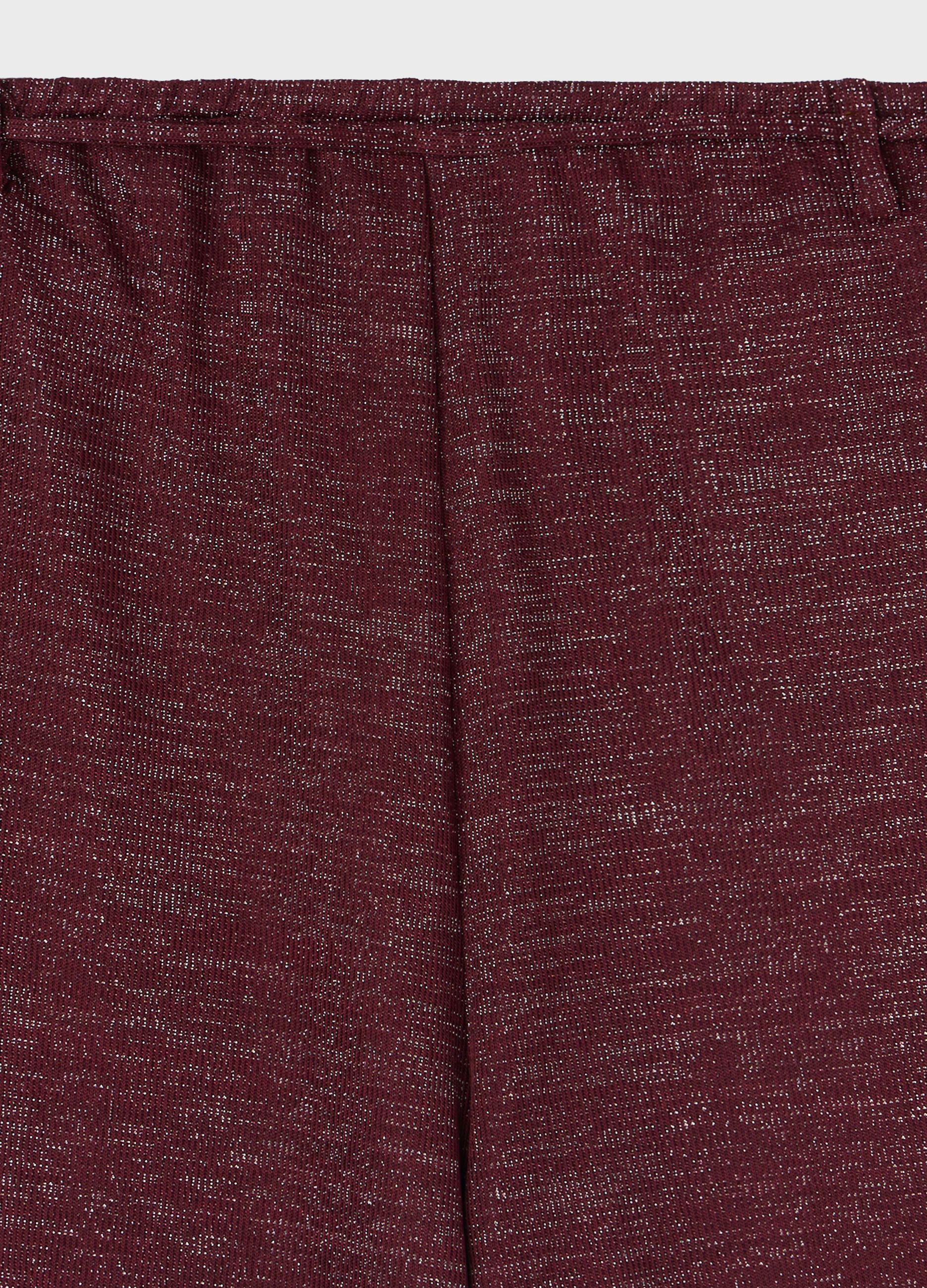Palazzo pants with metallic effect