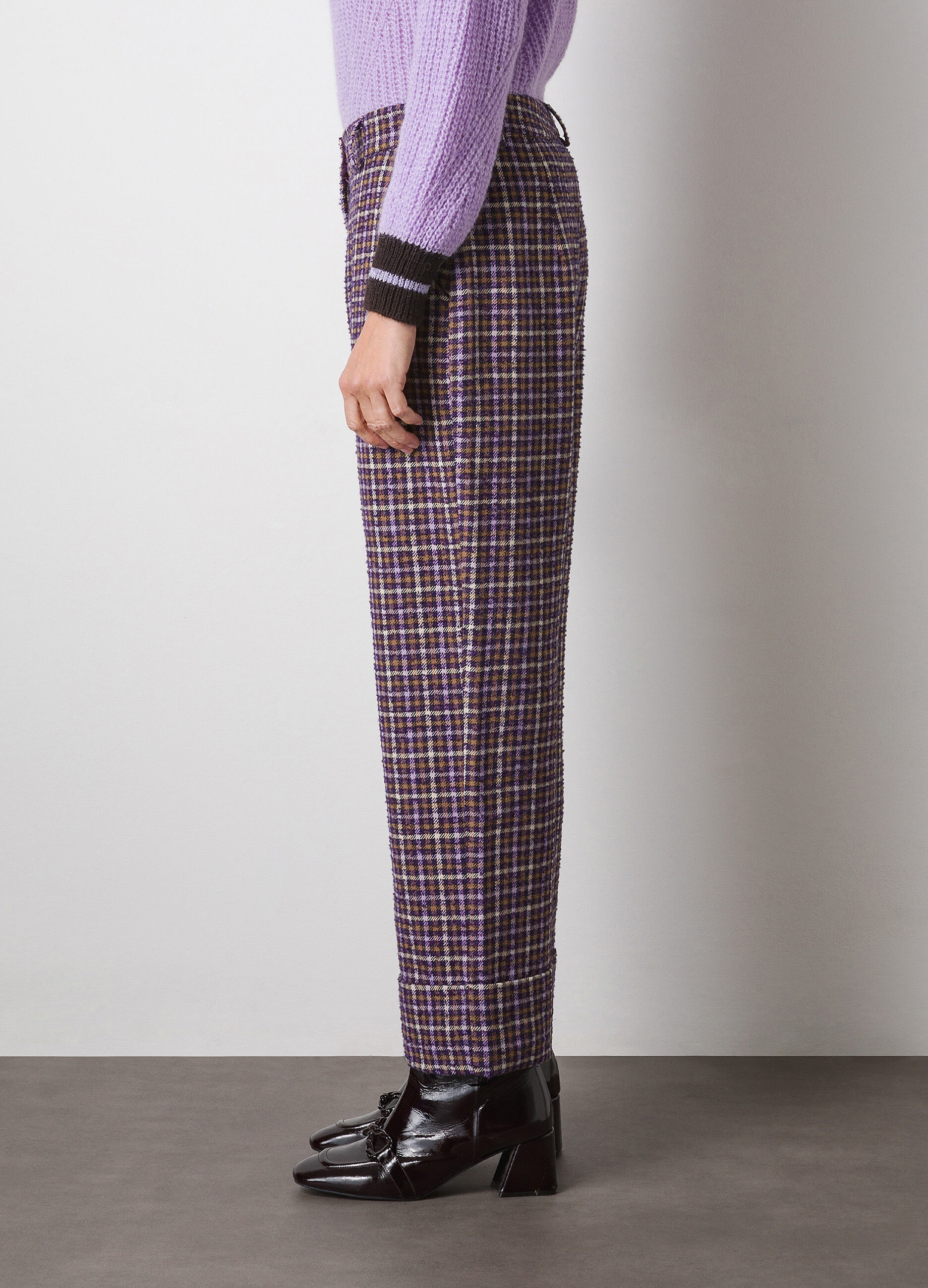 Checked wool-blend trousers_3
