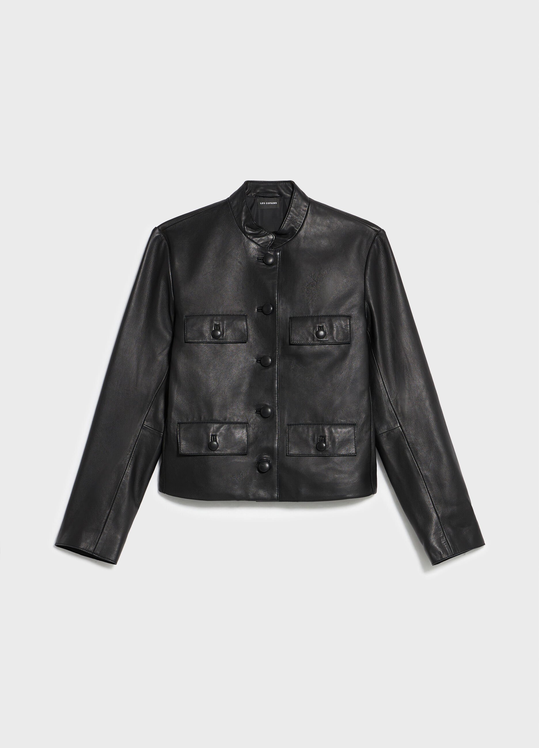 Veste courte en cuir