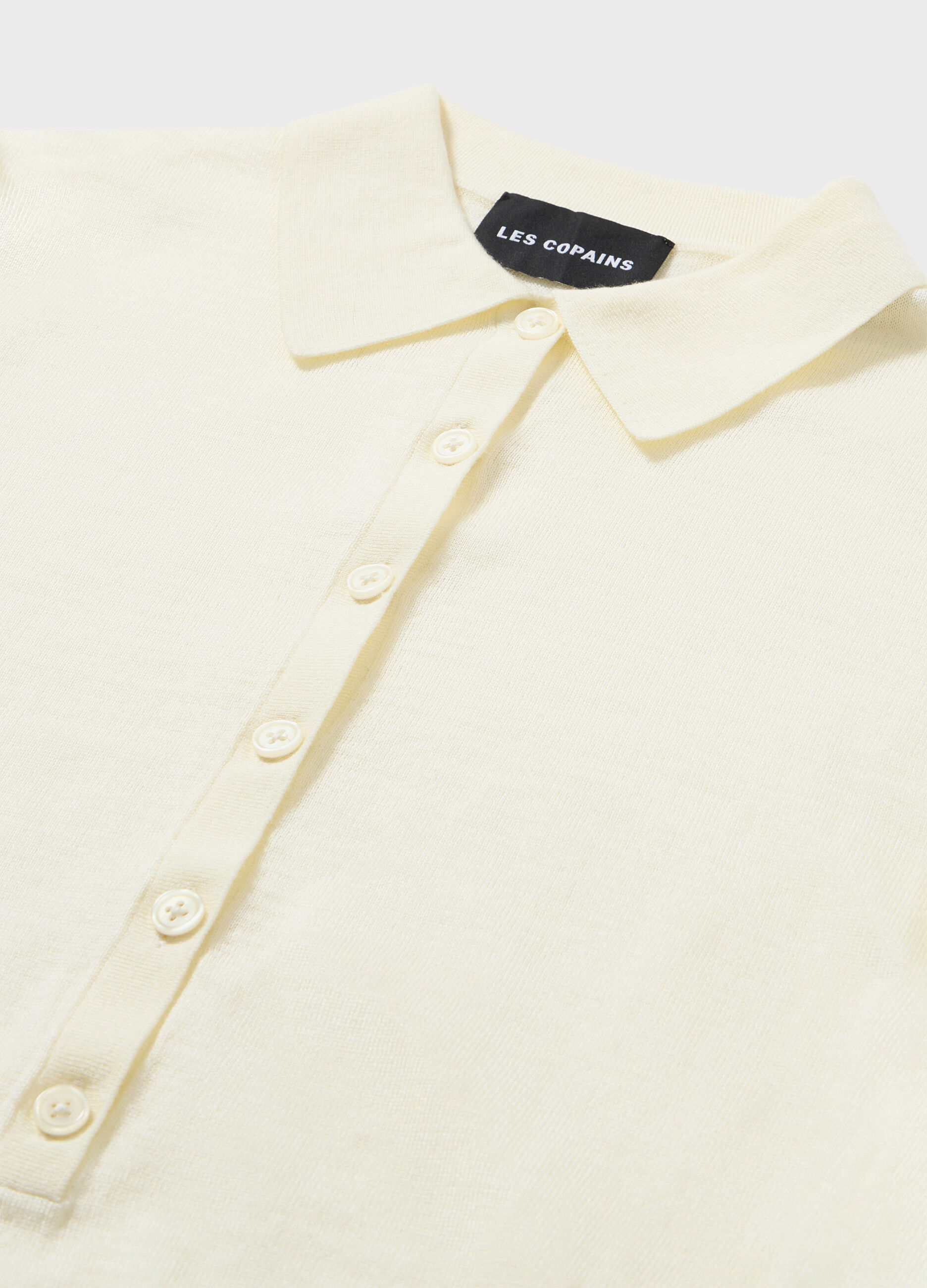 Polo neck with long sleeves in wool blend