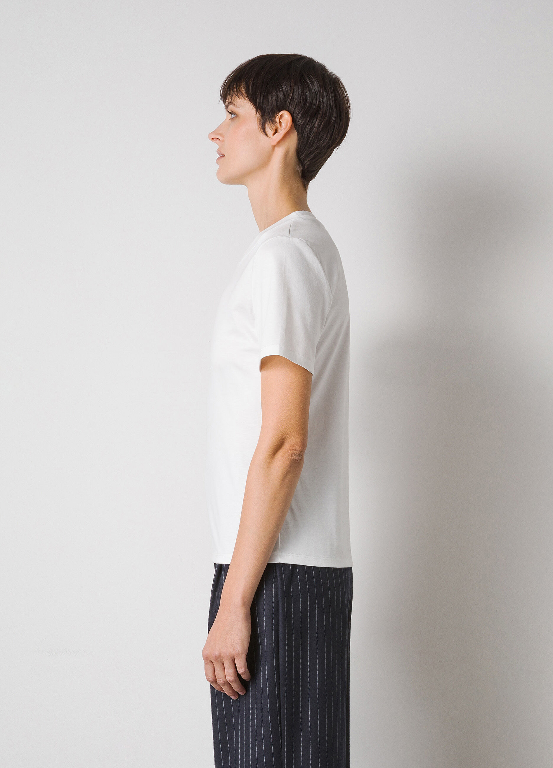 White 100% cotton T-shirt