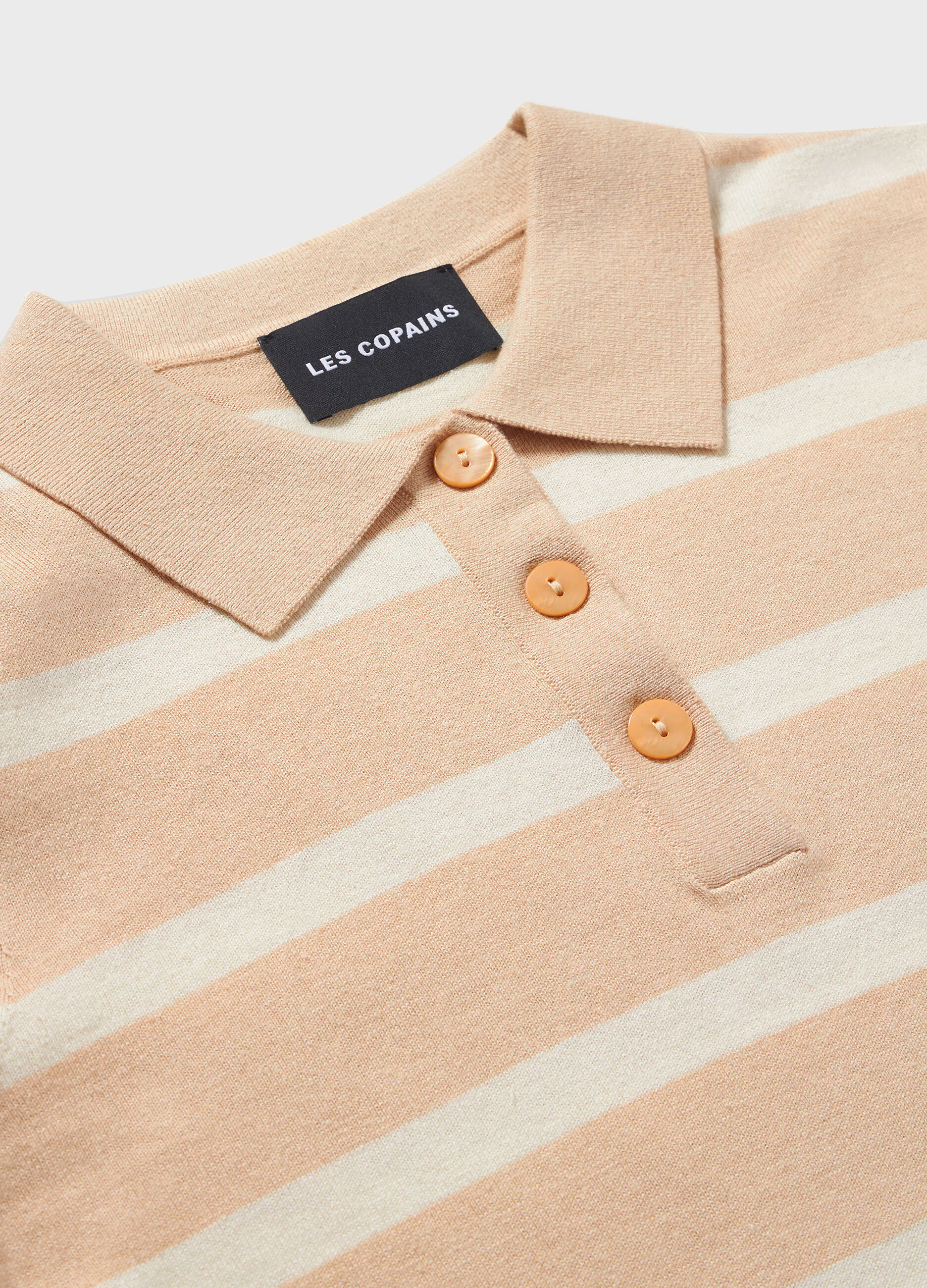 Striped cotton and silk tricot polo shirt_6