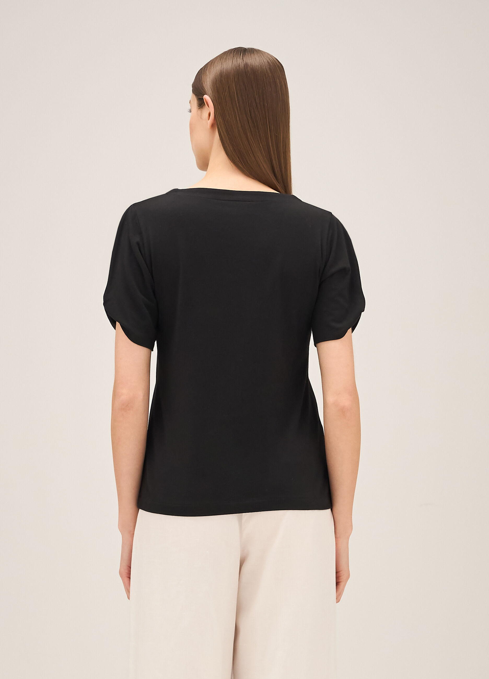 Cotton and modal T-shirt_2