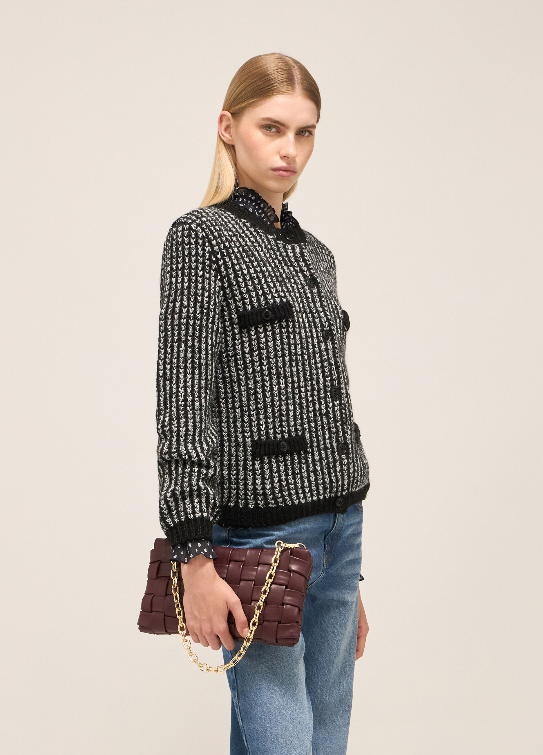 Chunky knit cardigan