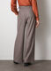 Wool blend wide flare trousers_1
