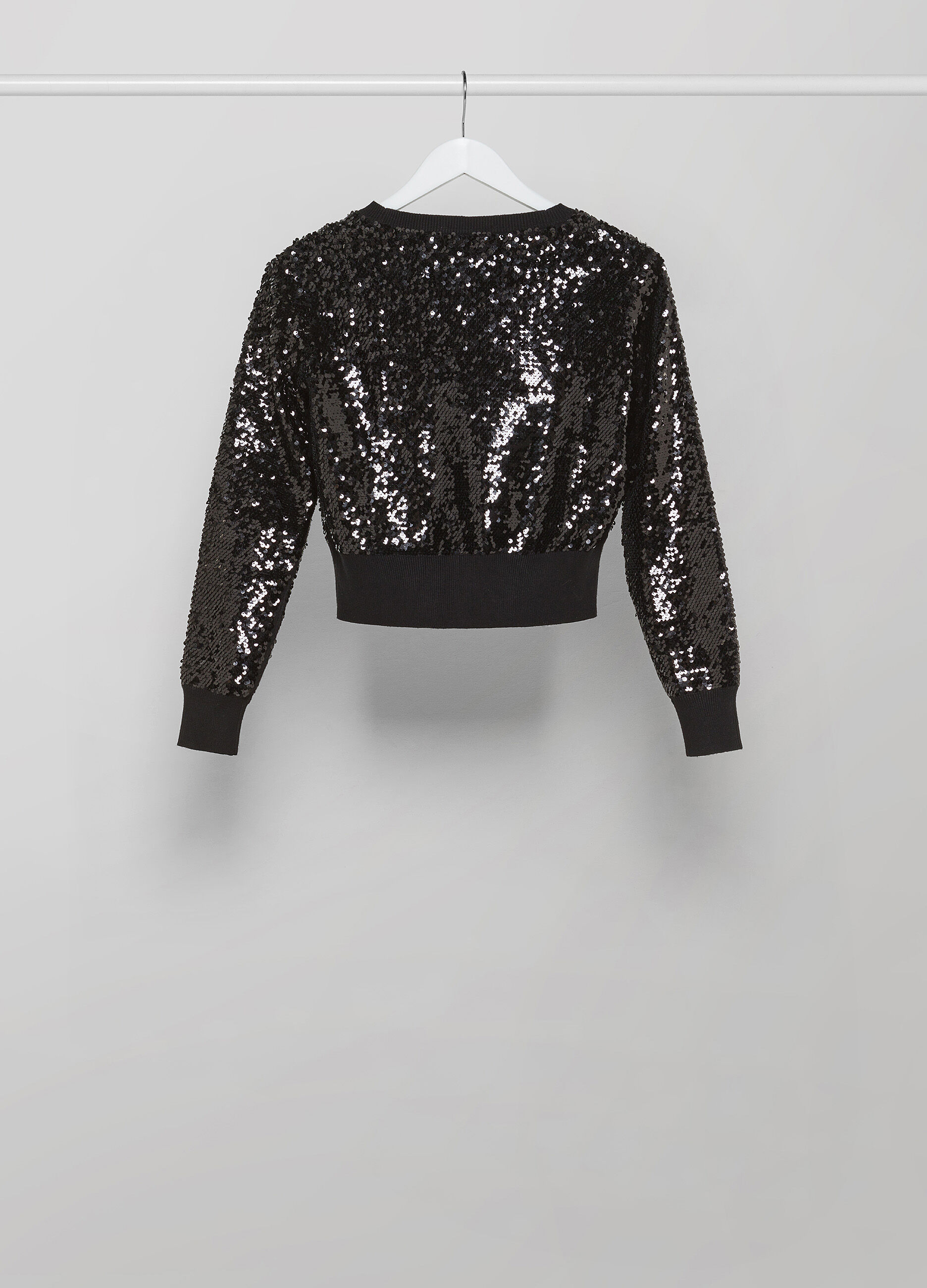 Black sequin cardigan_5