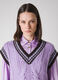 Mohair wool-blend tricot waistcoat with V-neck_1