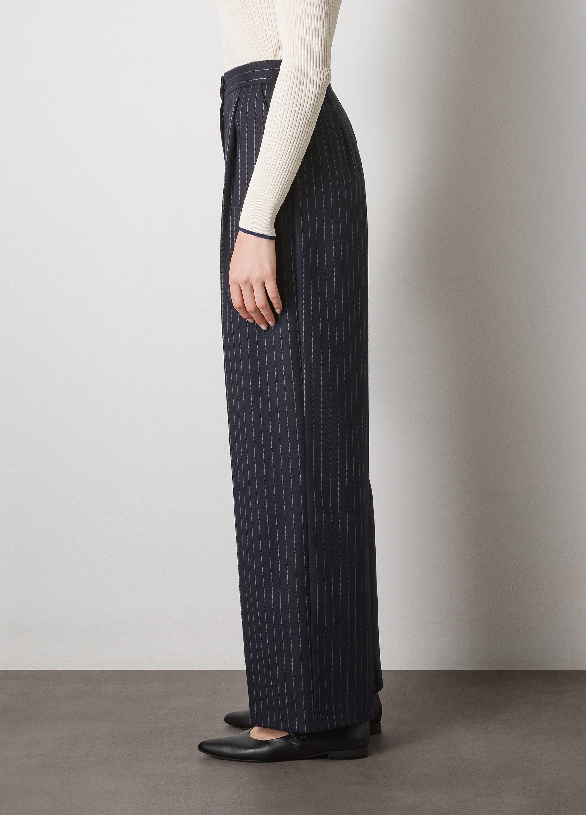 Pantalon palazzo à rayures