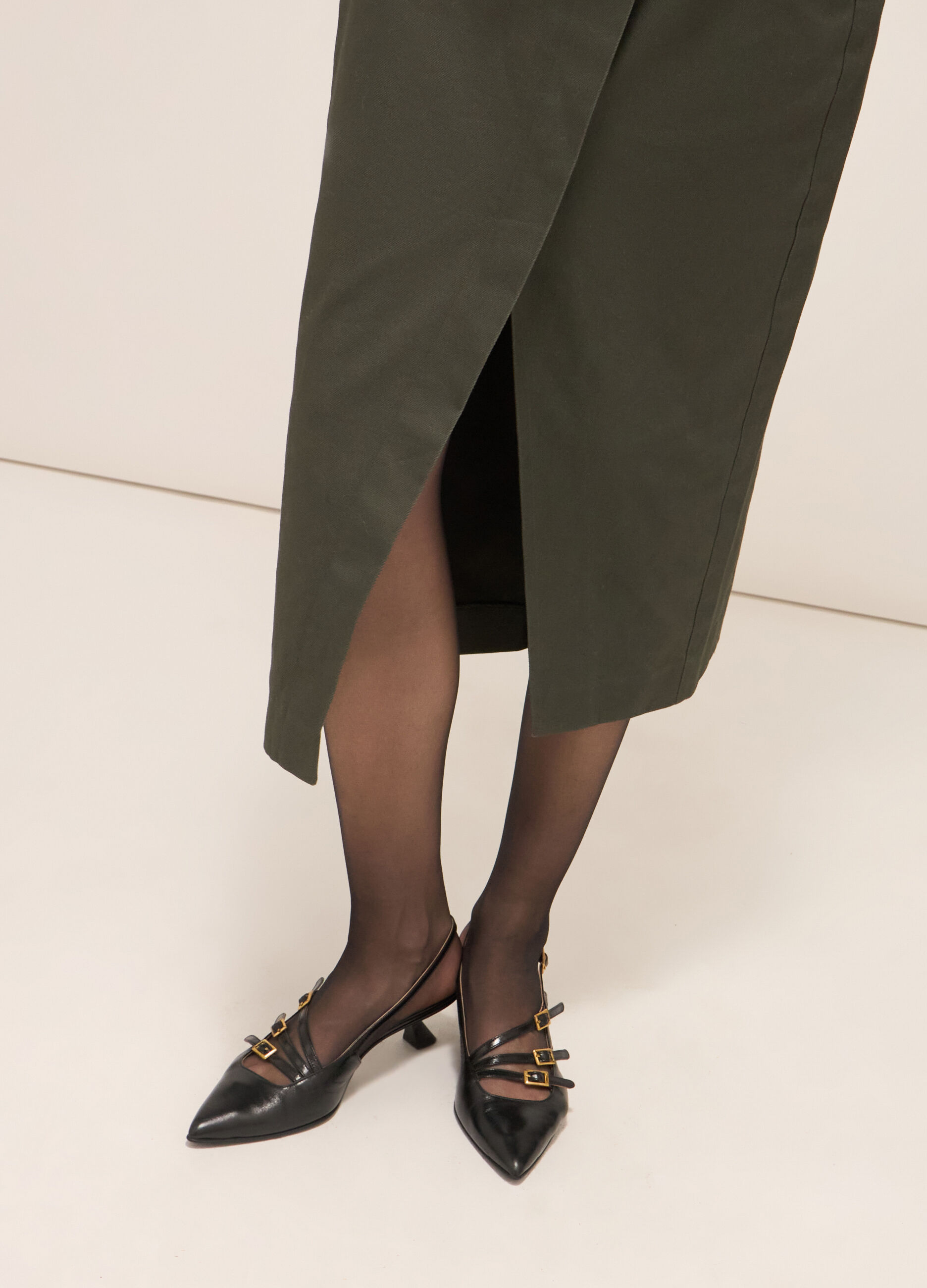Wraparound skirt in cotton