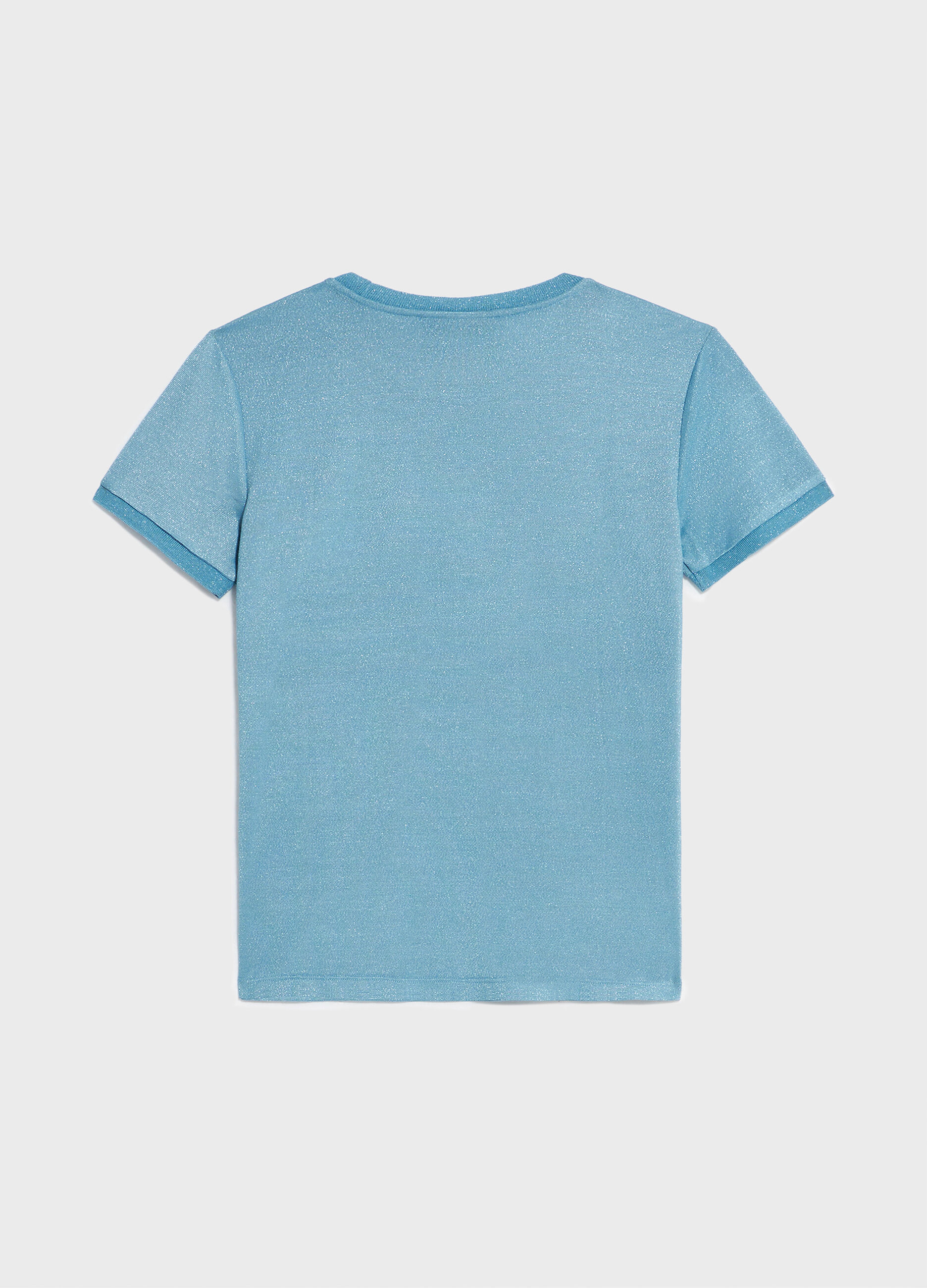 Short-sleeved T-shirt in viscose blend