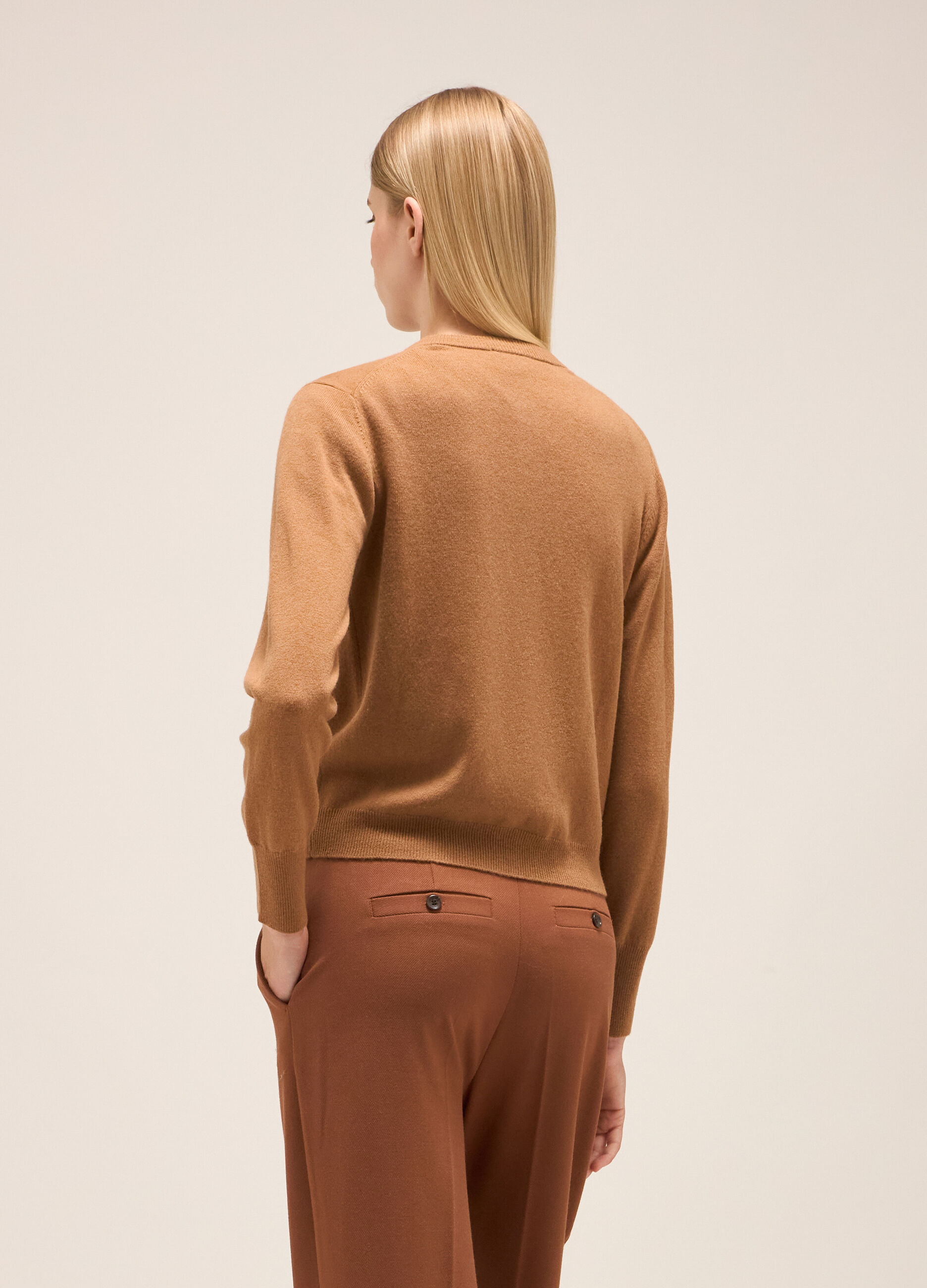 Knitted cardigan in merino wool  