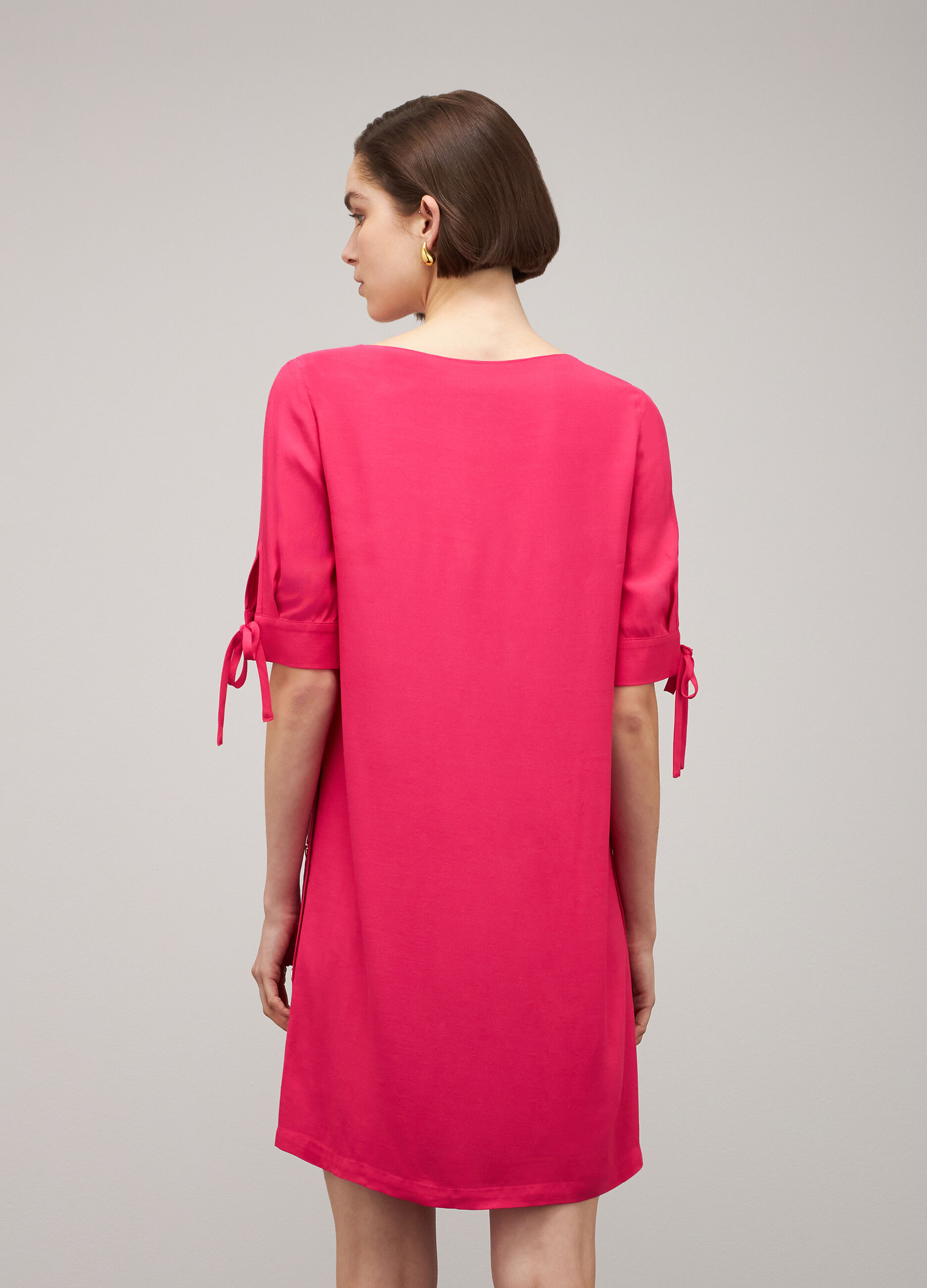 Short pink cady dress_2