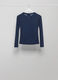 Blue wool blend long sleeve T-shirt_5