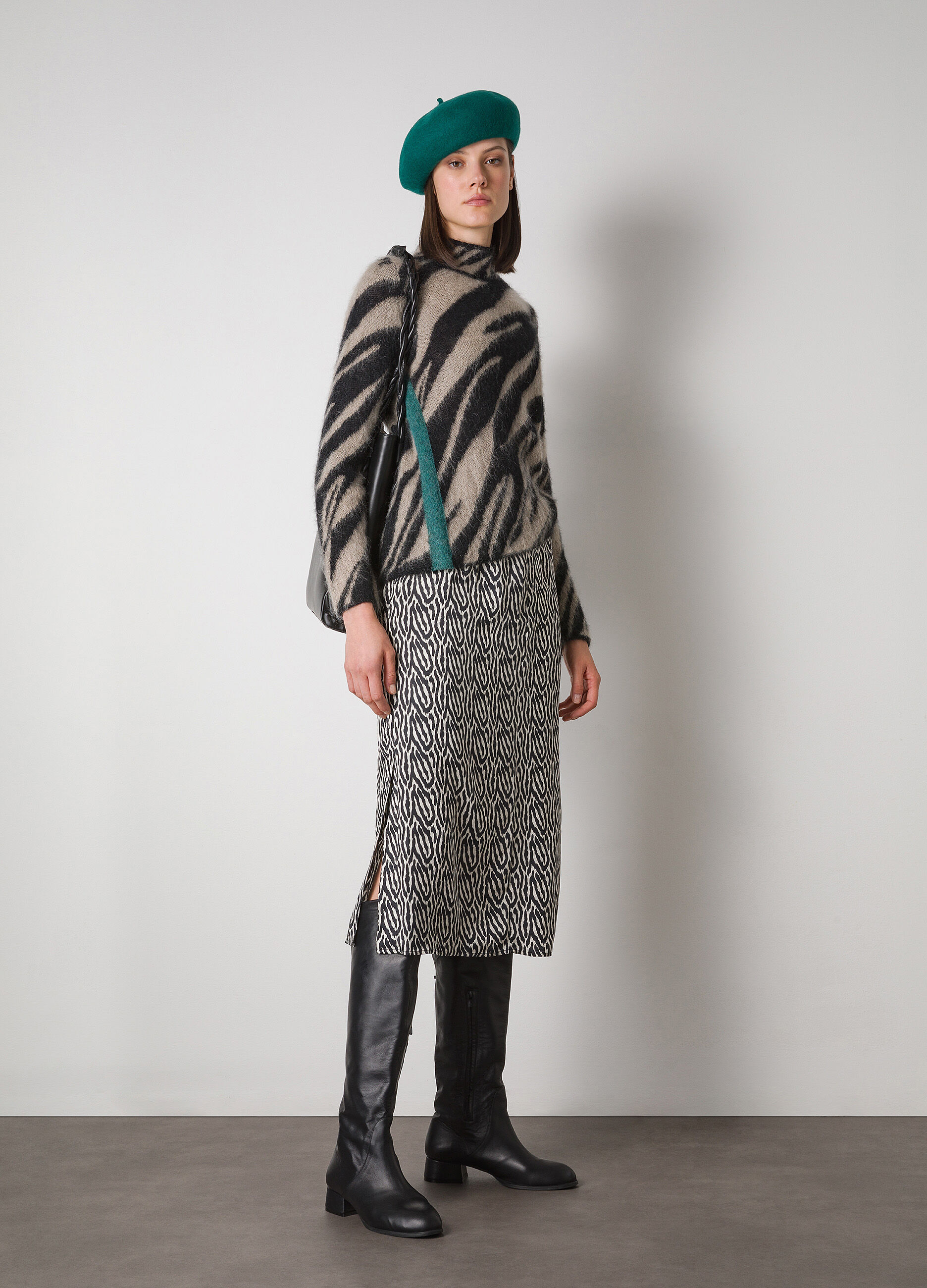 Tricot pullover in mohair wool blend_0