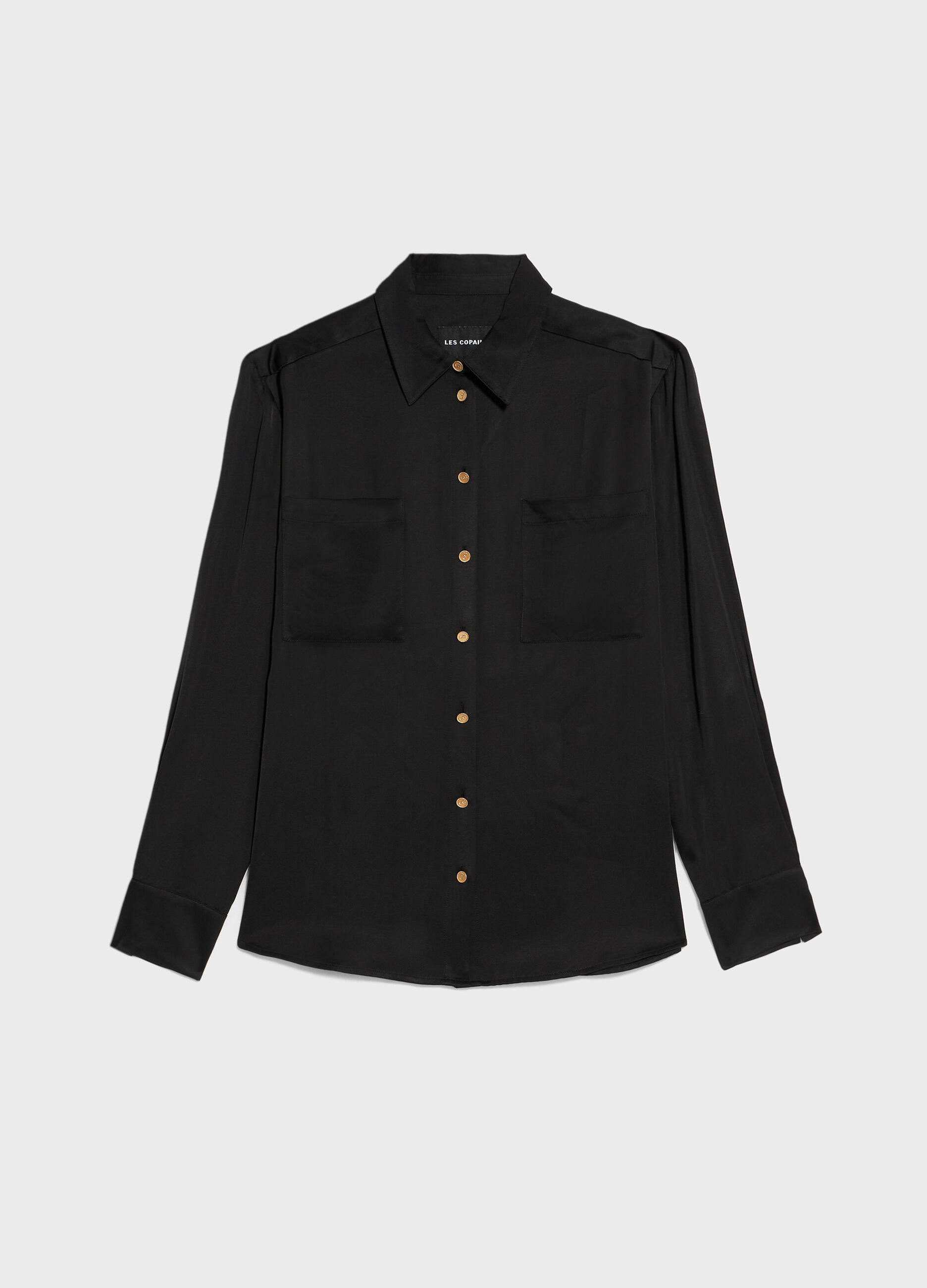 Viscose shirt with pockets