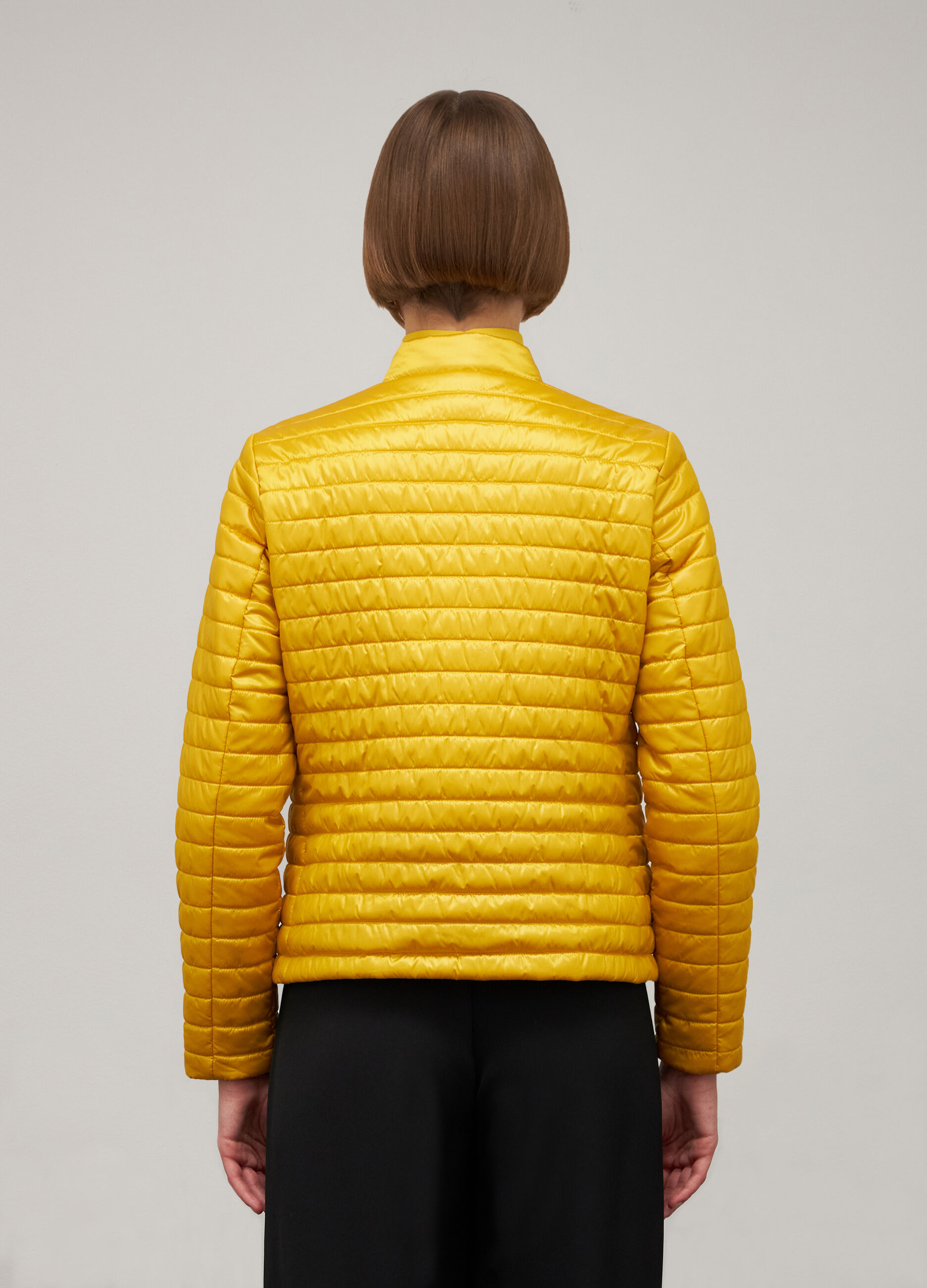 Yellow short padded jacket_2
