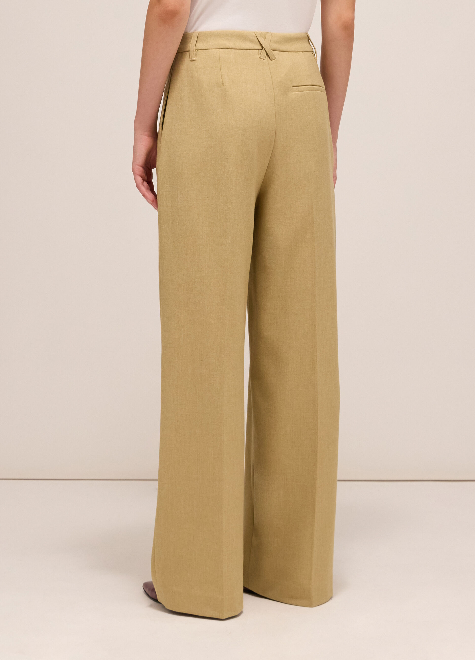 Palazzo trousers with darts