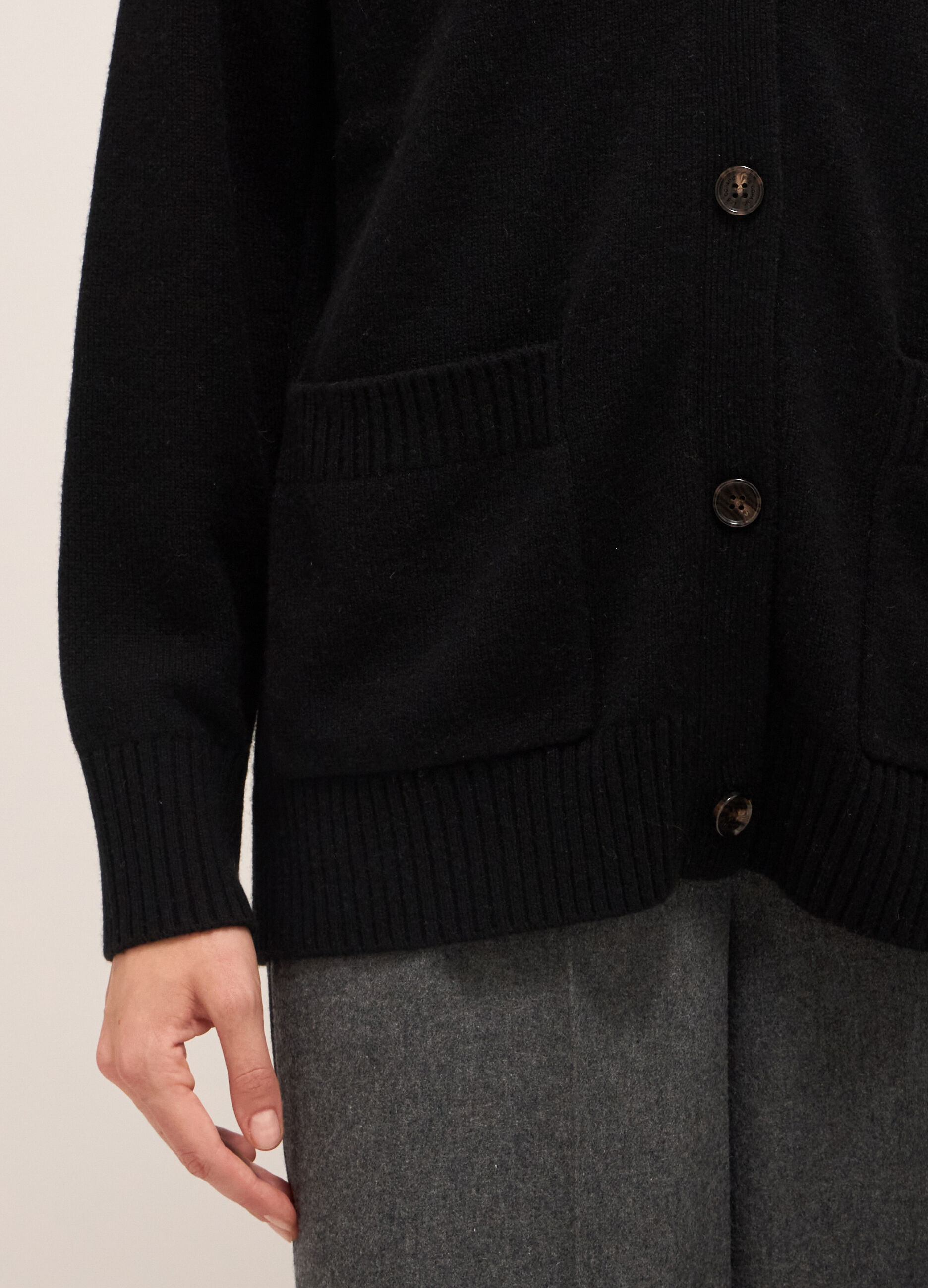 Cardigan oversize en laine et cachemire
