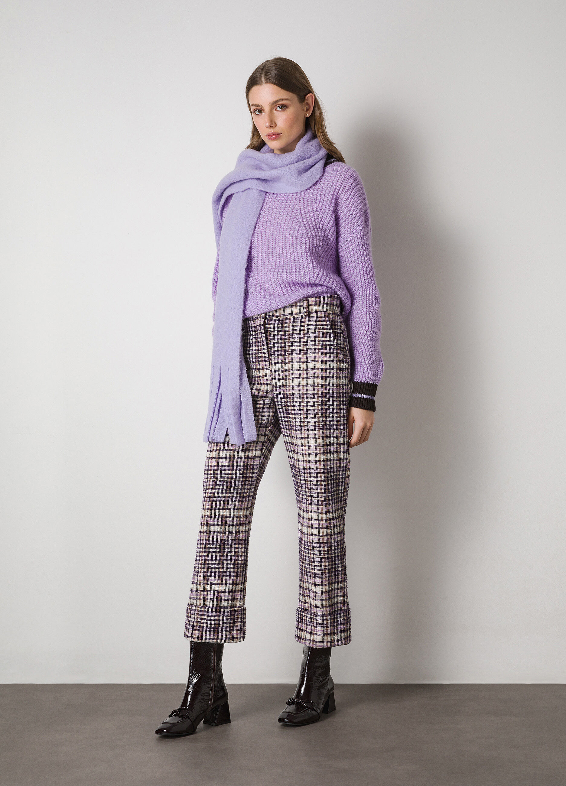 Matelasse Twill Mix Pullover main image 0