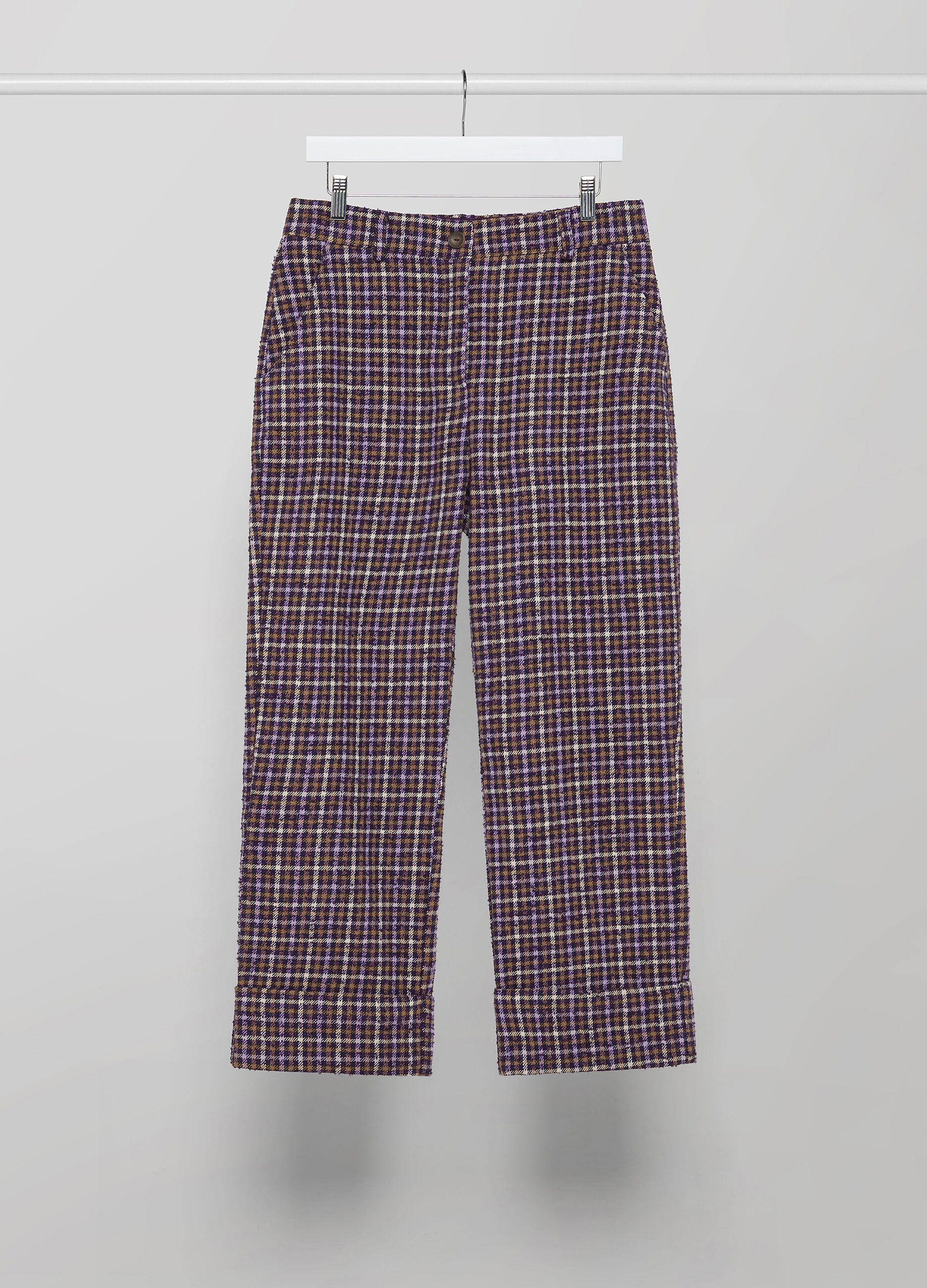 Checked wool-blend trousers_4