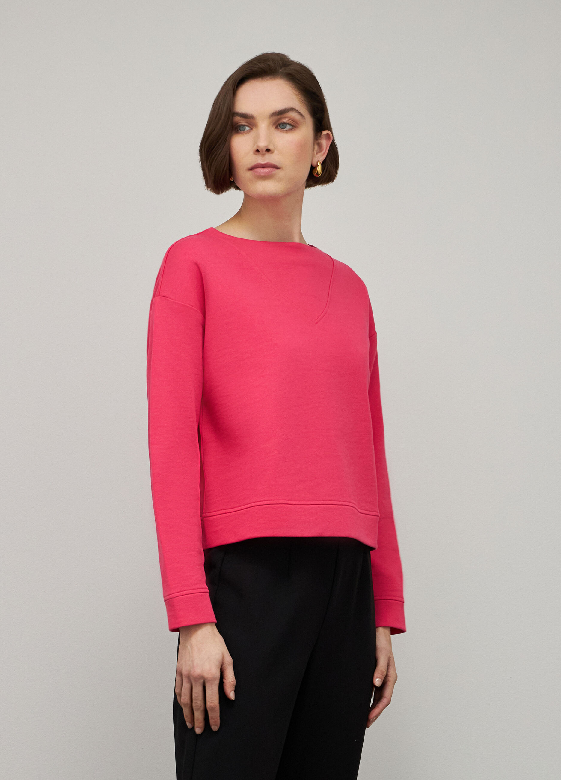 Pink pure cotton sweatshirt_1