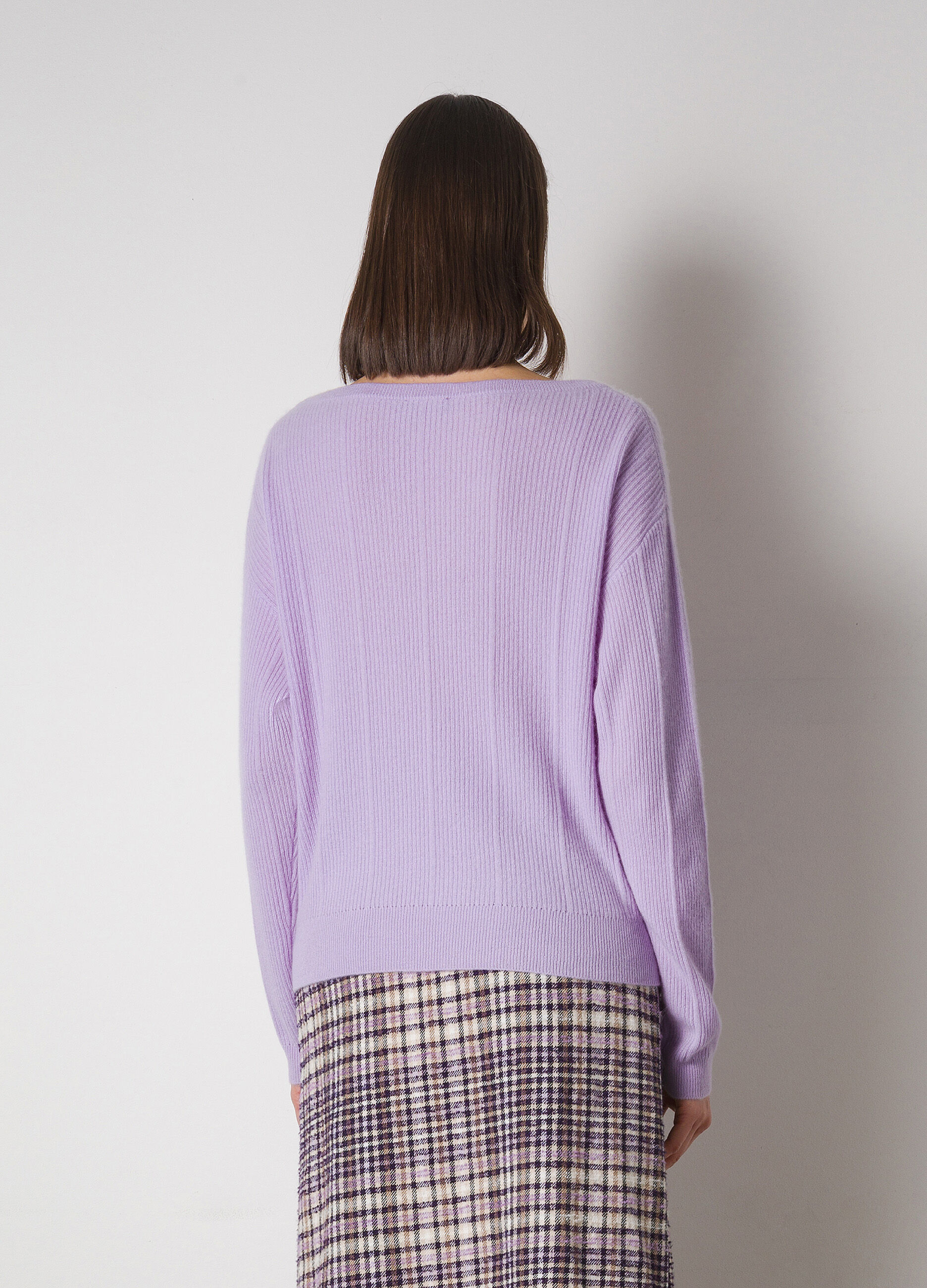 Pure cashmere tricot pullover 