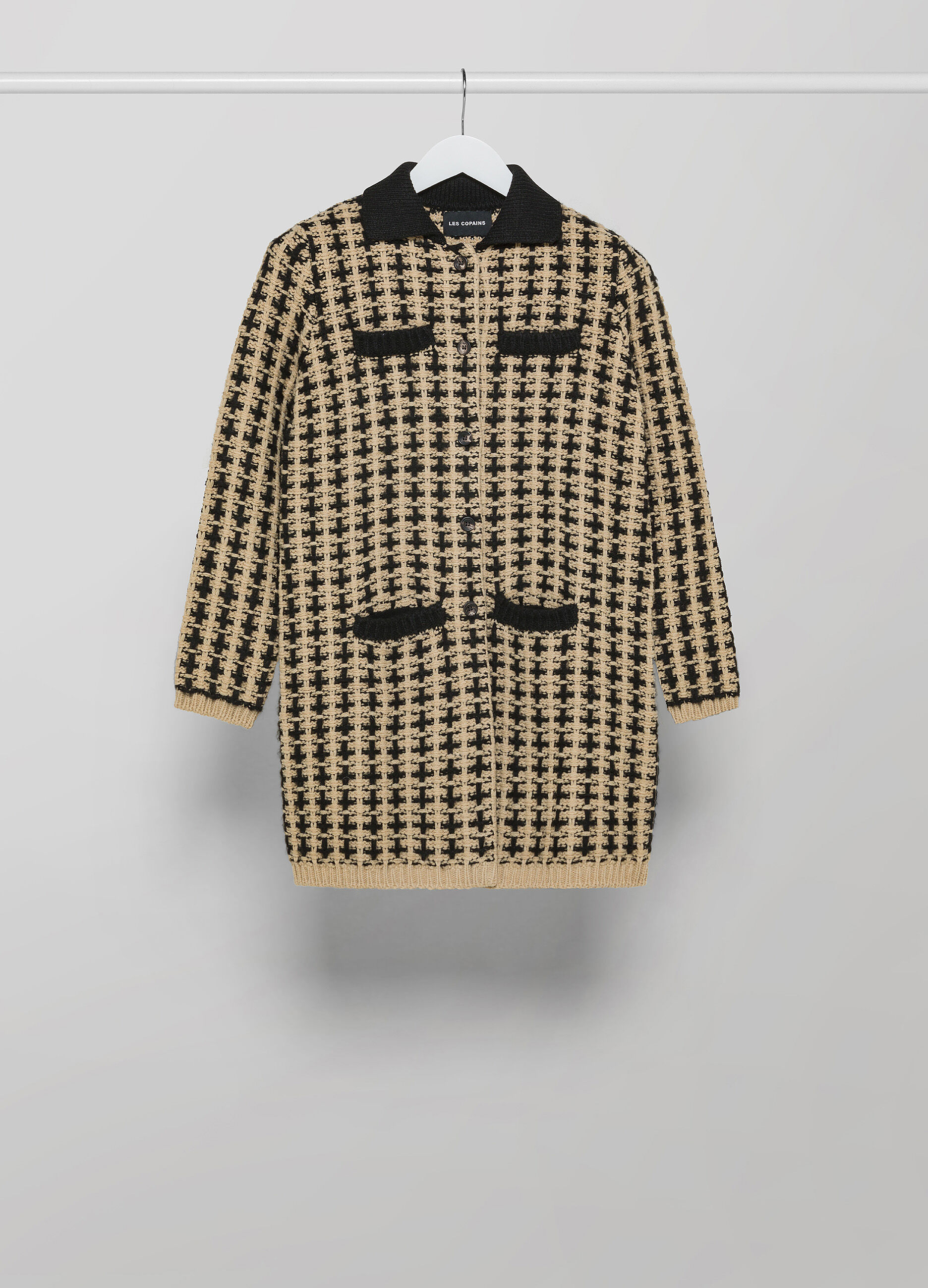 Long tricot cardigan in alpaca wool blend_4