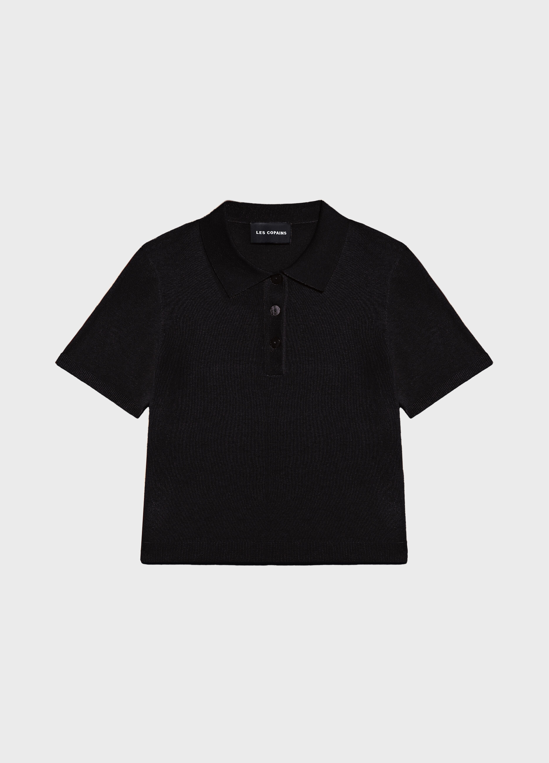 Short-sleeved tricot polo shirt_4