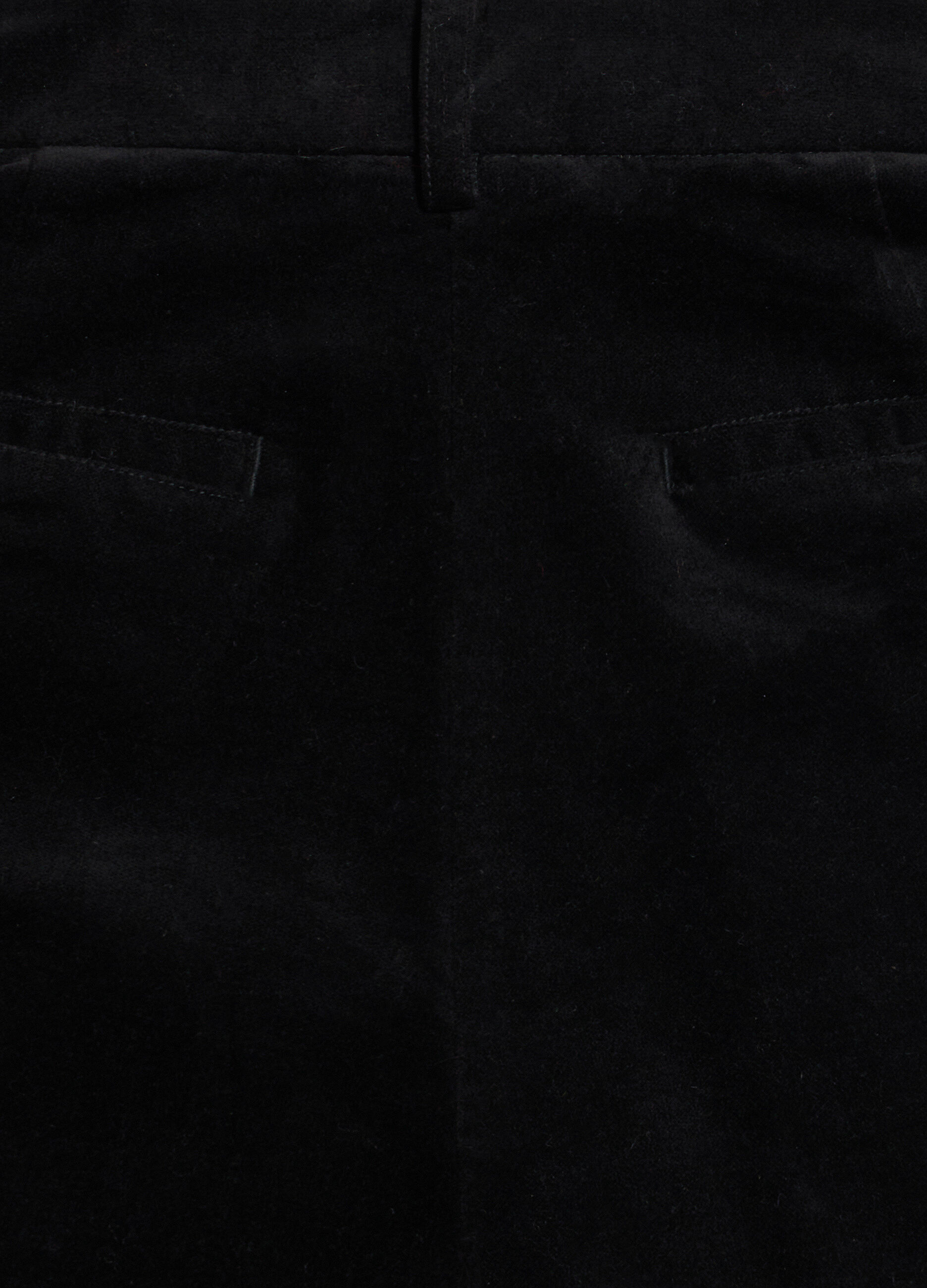 Trousers in stretch velvet